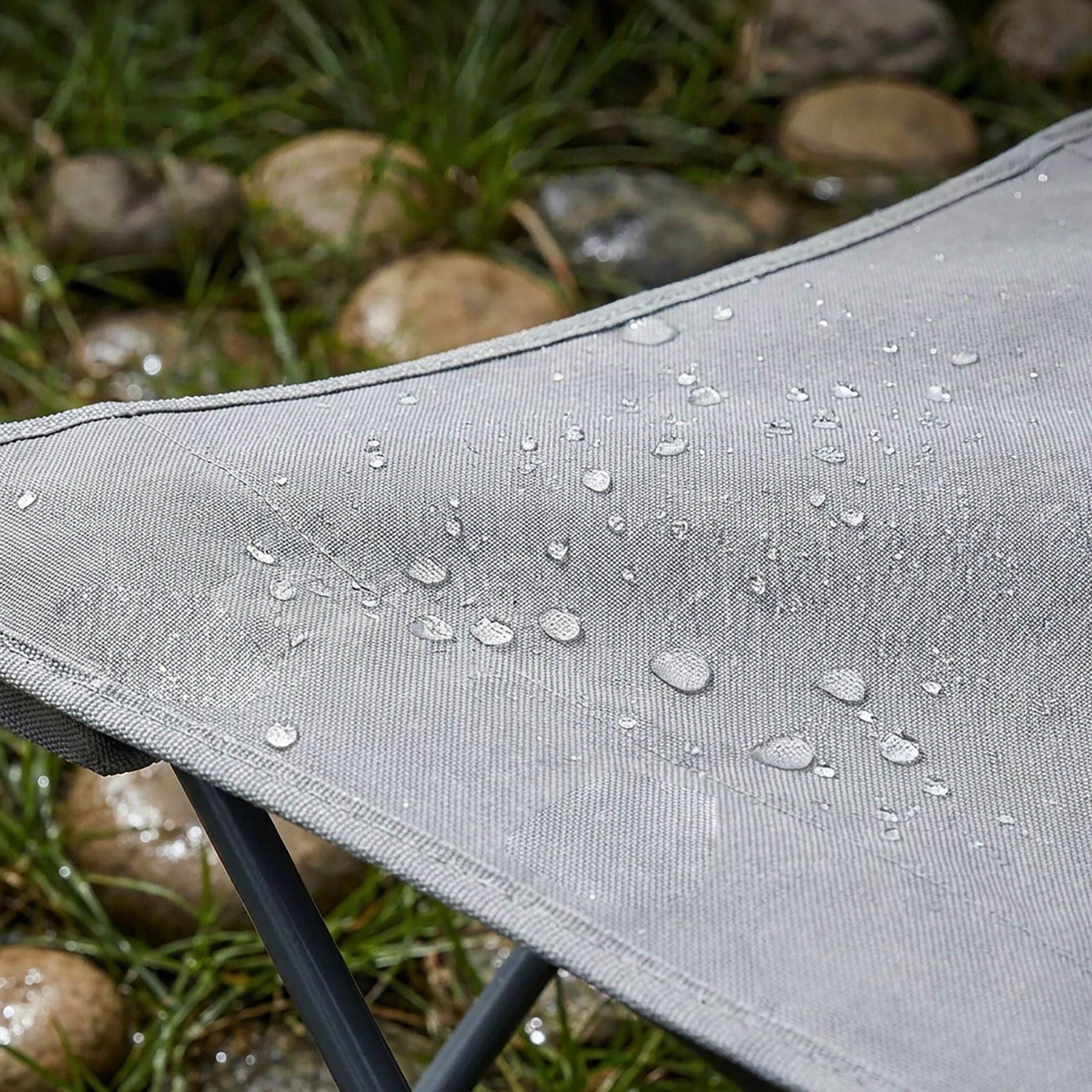 Faltbarer Camping Stuhl 2er-Set Dunkelblau-Silber von Relaxdays
