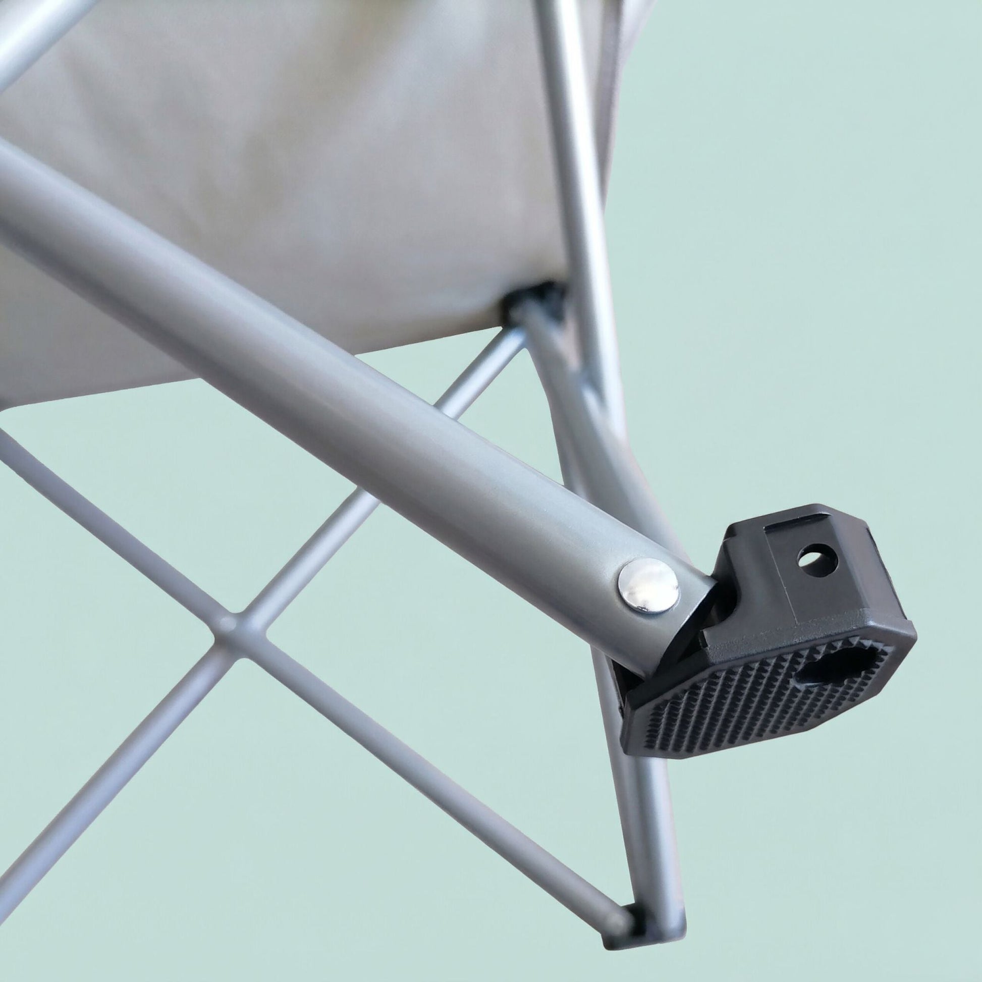 Faltbarer Camping Stuhl 2er-Set Dunkelblau-Silber von Relaxdays
