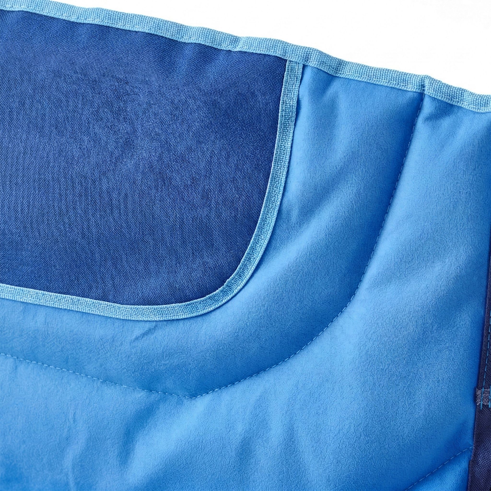 Faltbare Camping Bank für 2 Personen Blau-Schwarz