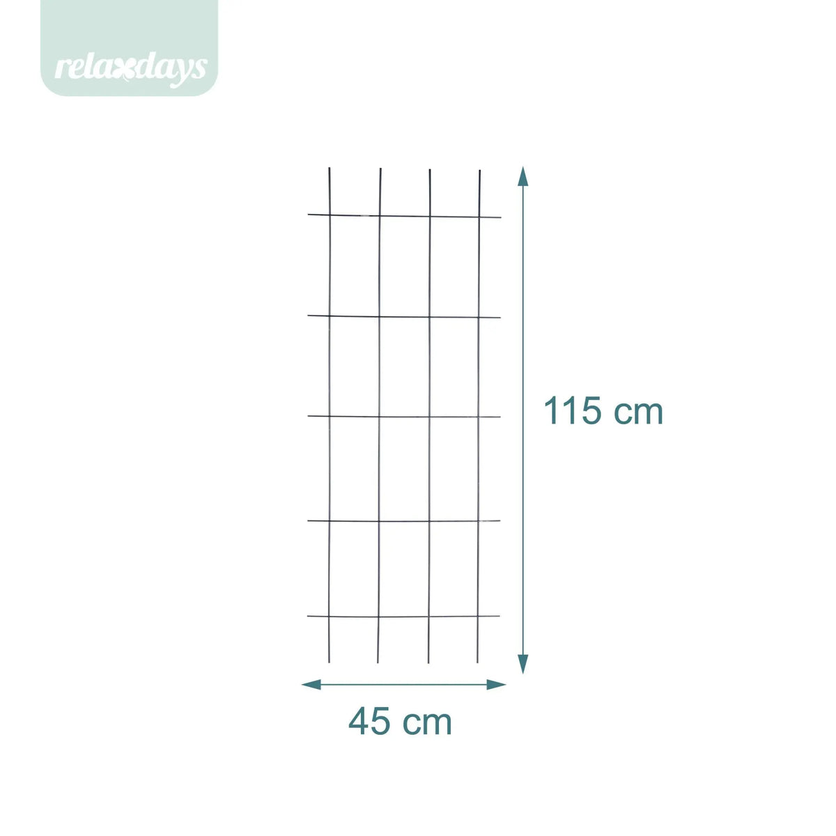 Rankgitter Set Schwarz von Relaxdays