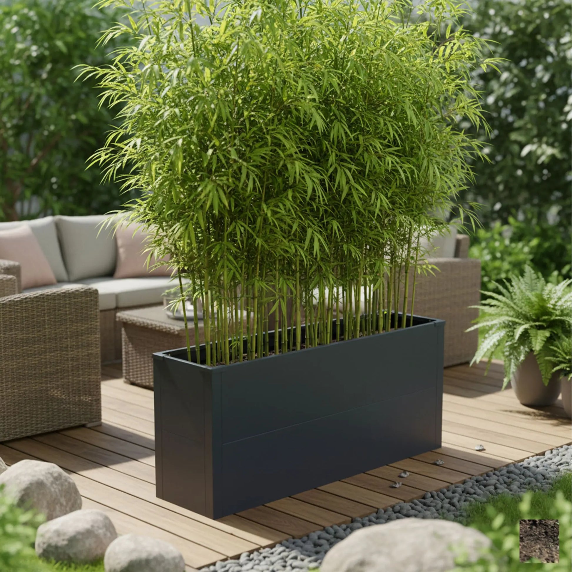 Hochbeet Stahl Grau von Relaxdays