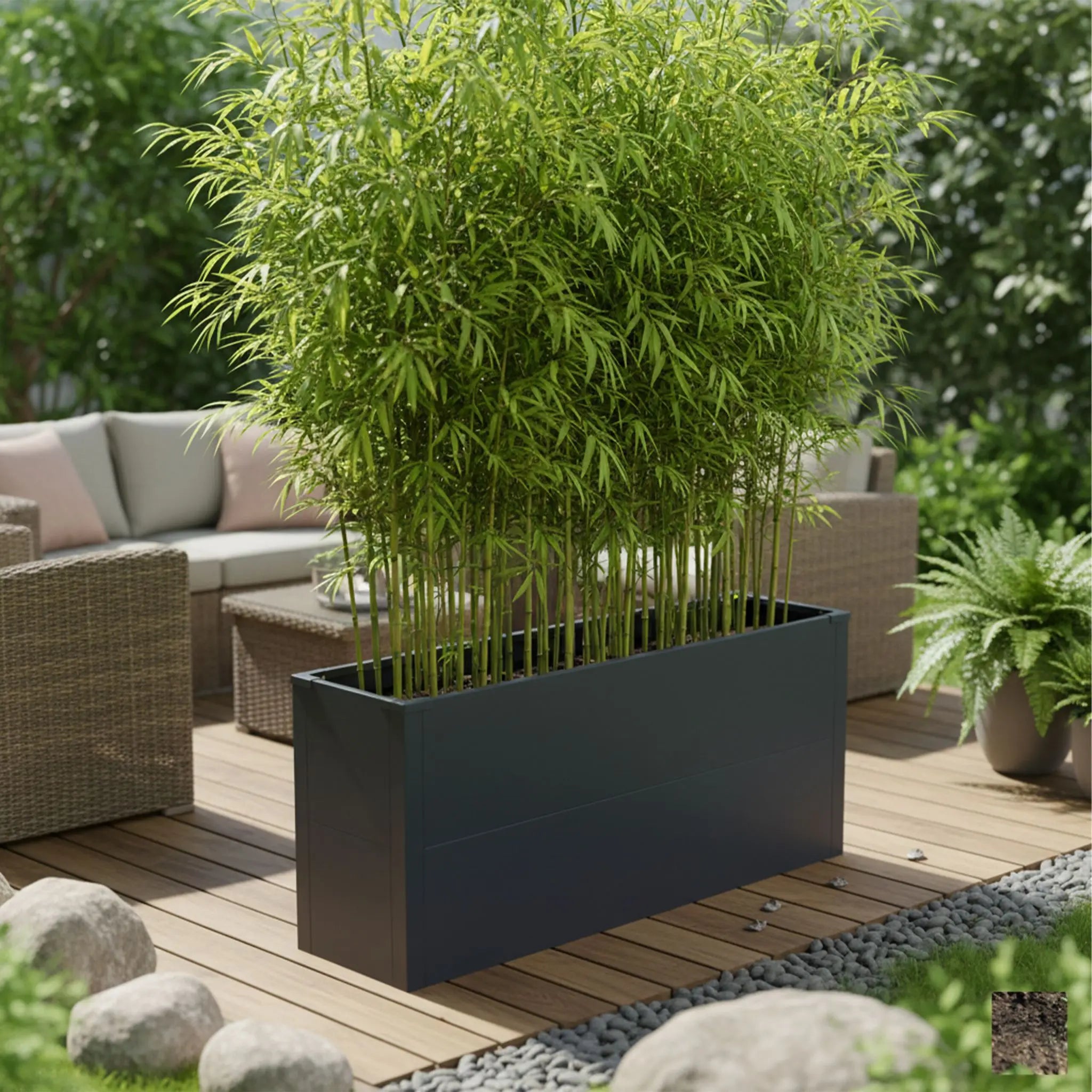 Hochbeet Stahl Grau von Relaxdays