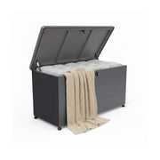 Gartenbox Sitzpolster Schwarz von Relaxdays