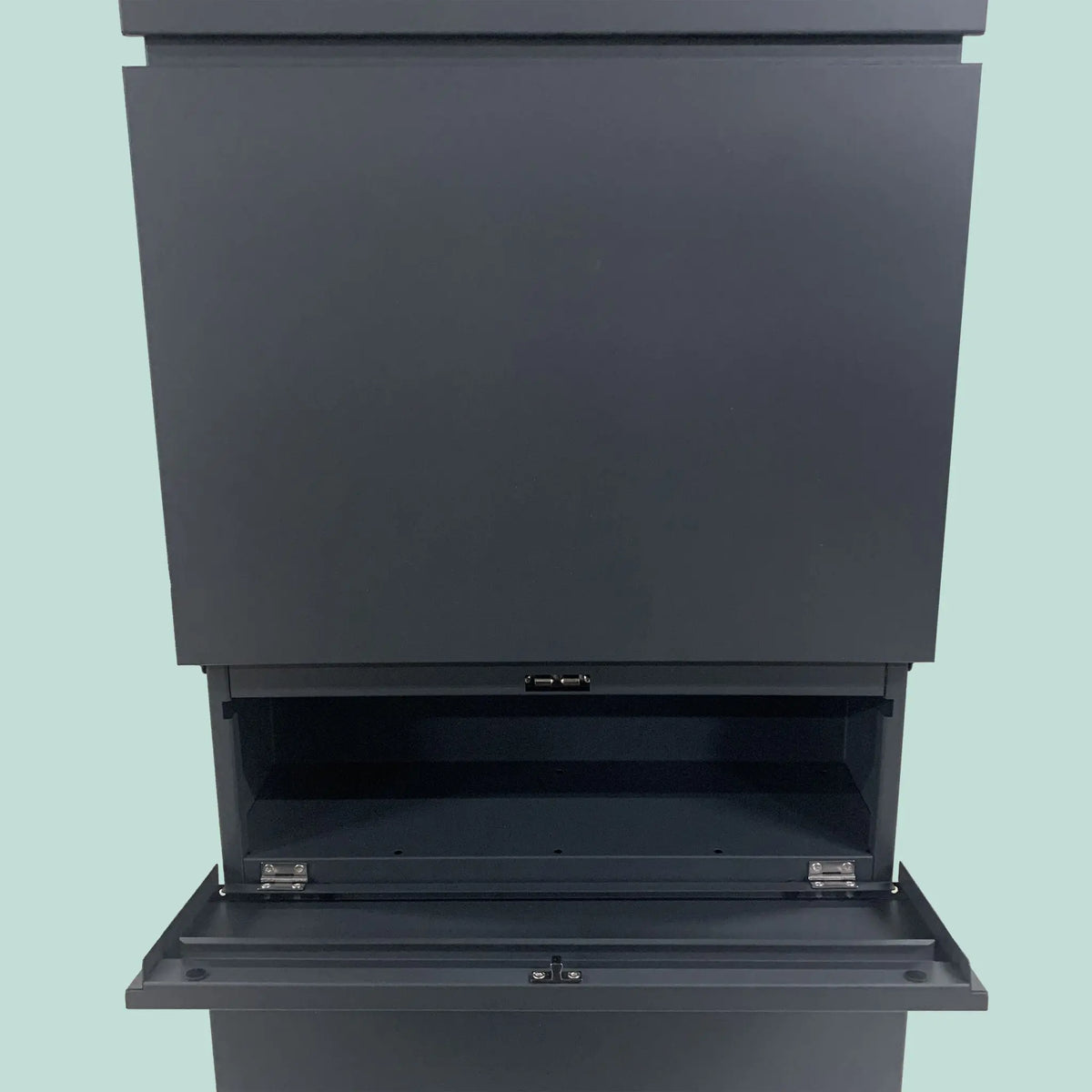 Standbriefkasten Stahl Anthrazit von Relaxdays