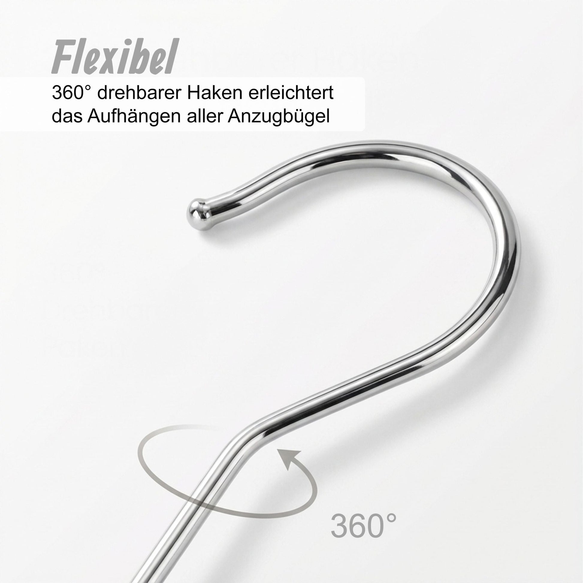 Hosenbügel Holz 10er-Set Hellbraun-Silber von Relaxdays