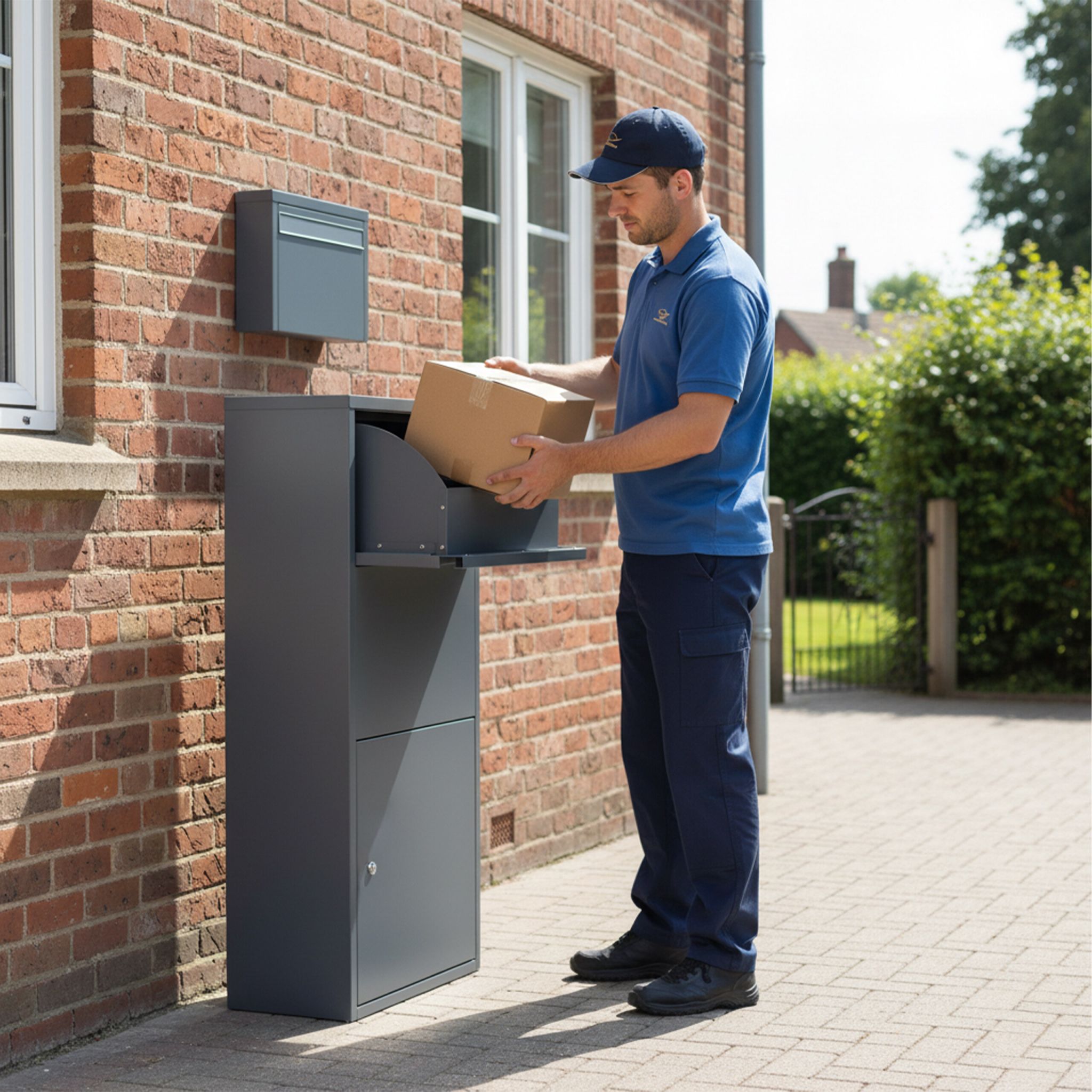 Briefkasten Grau von Relaxdays