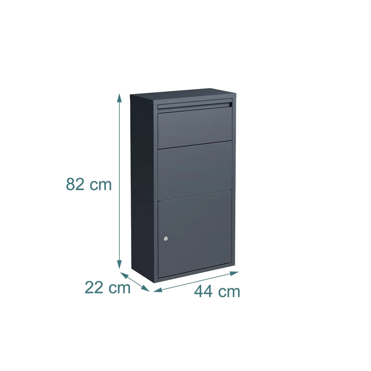 Briefkasten Grau von Relaxdays