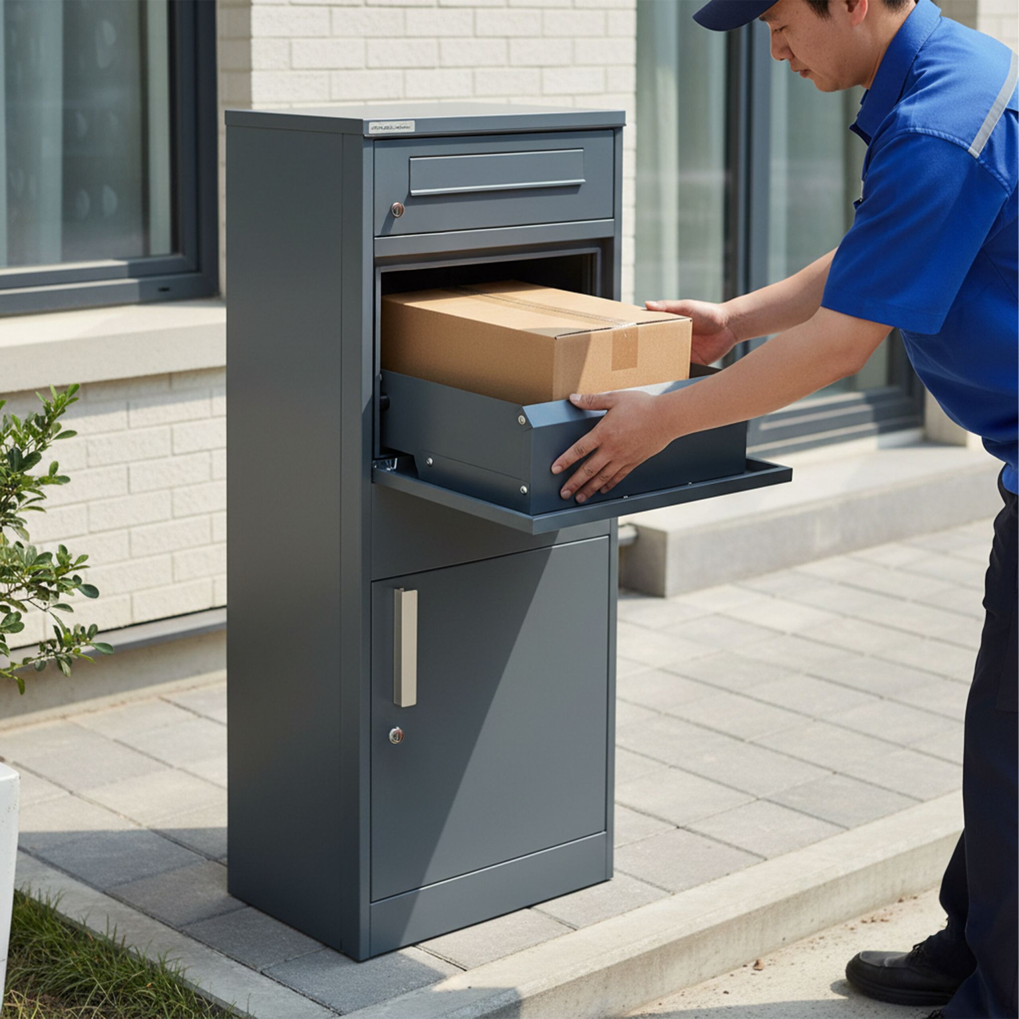 Briefkasten Grau von Relaxdays