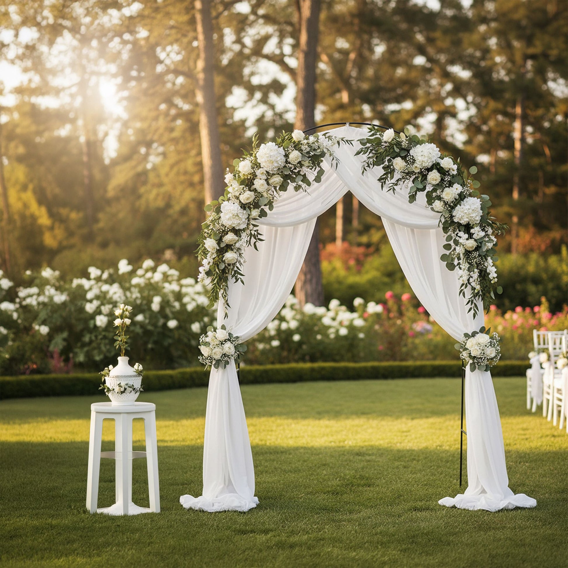 Rosenbogen Metall 2er-Set Schwarz von Relaxdays
