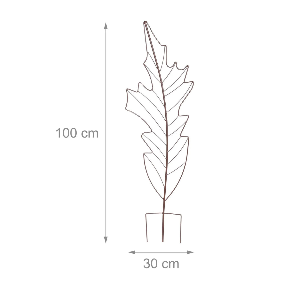 Rankgitter Blatt Set Braun von Relaxdays