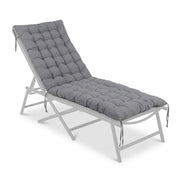 Gesteppte Bankauflage Grau von Relaxdays