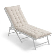 Gesteppte Bankauflage Beige von Relaxdays