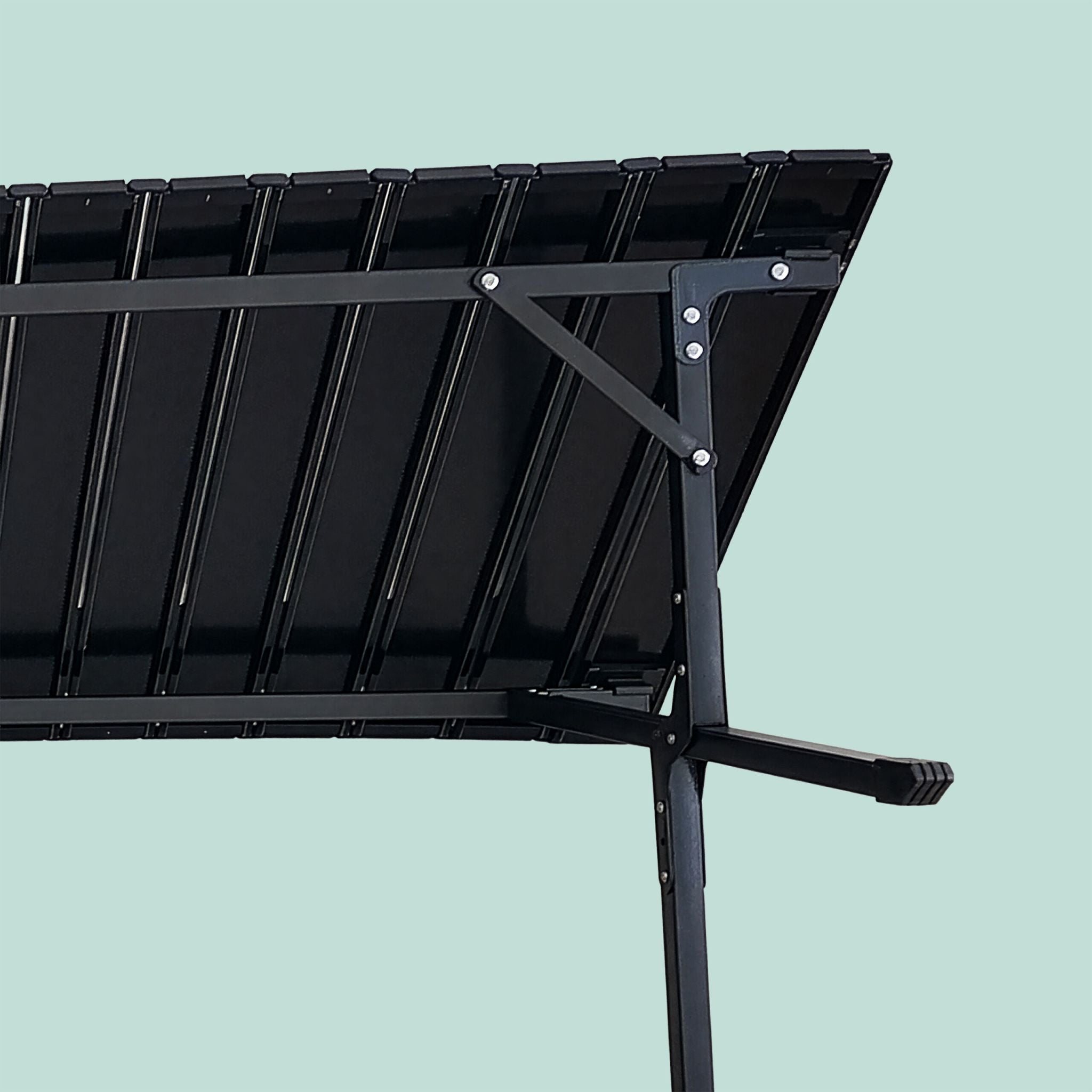 Campingtisch klappbar Schwarz von Relaxdays