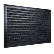 Fussmatte Aluminium Schwarz von Relaxdays