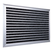 Fussmatte Aluminium Schwarz-Silber von Relaxdays