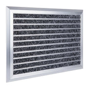 Fussmatte Aluminium Schwarz-Silber von Relaxdays