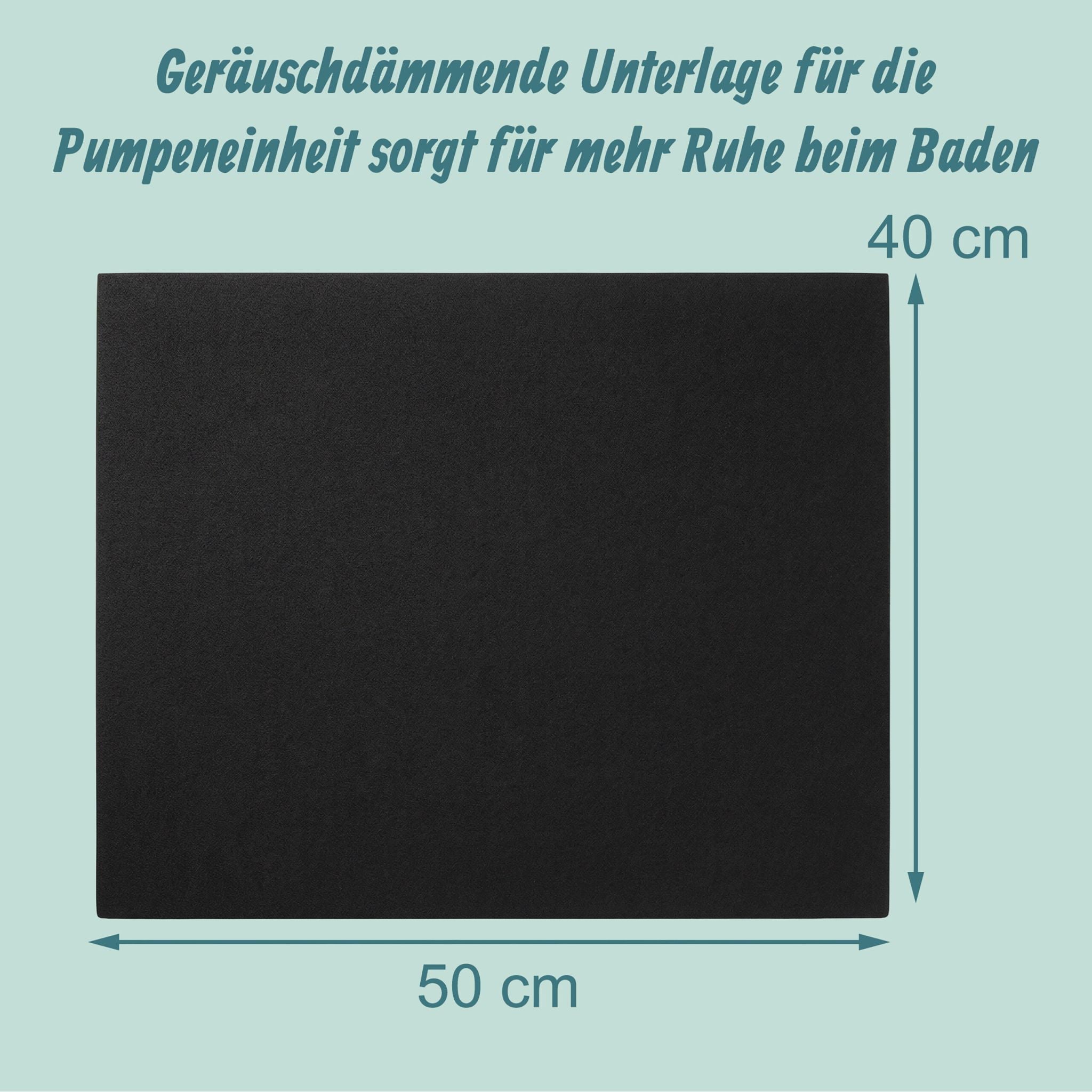 Pool Unterlagen Schaumstoff Schwarz von Relaxdays