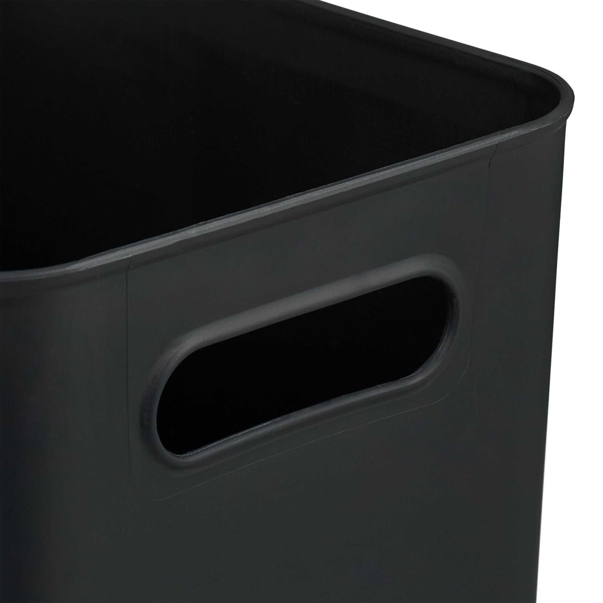 Aufbewahrungsbox mit Bambusdeckel Set Hellbraun-Schwarz von Relaxdays