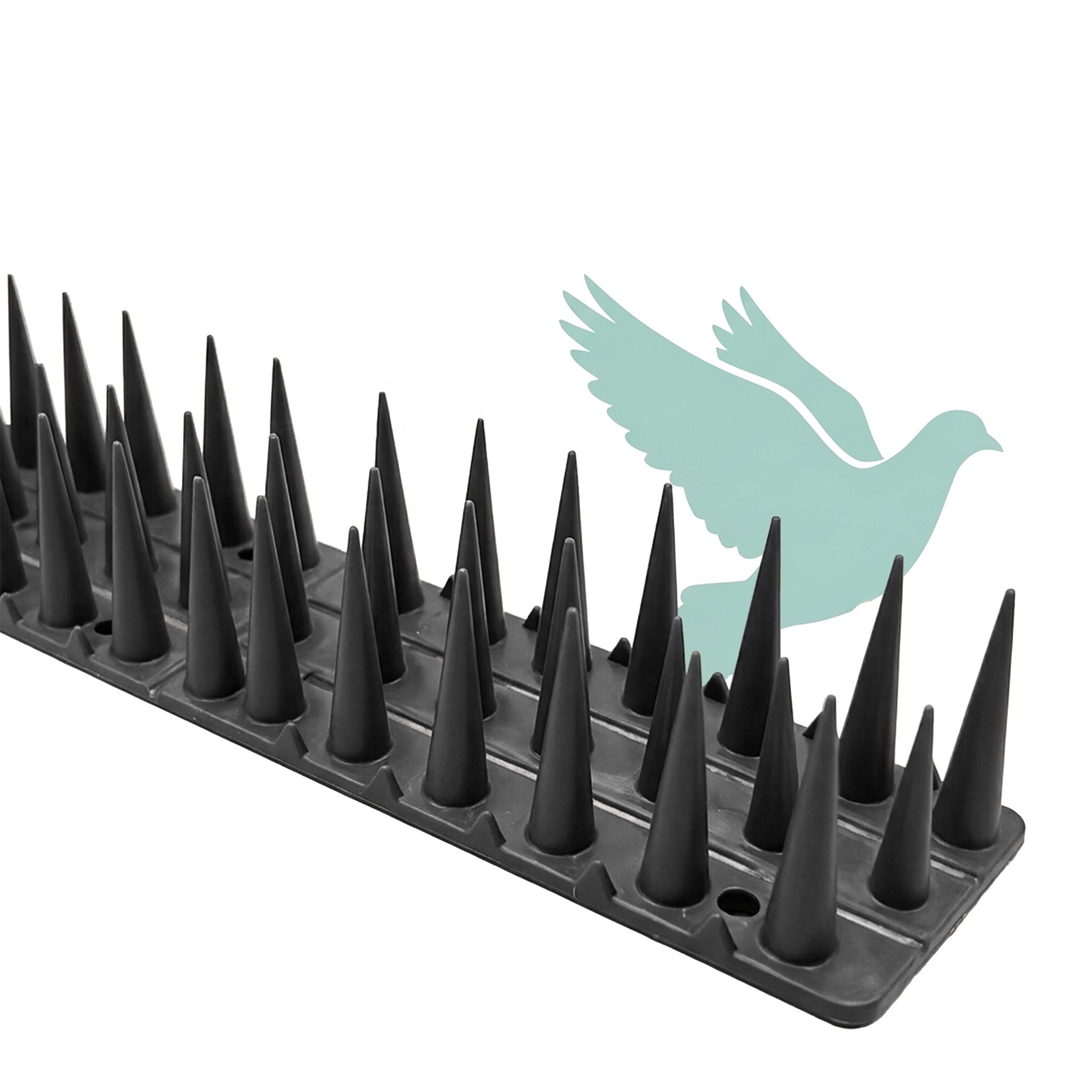 Vogelabwehr Spikes 20er-Set Schwarz von Relaxdays
