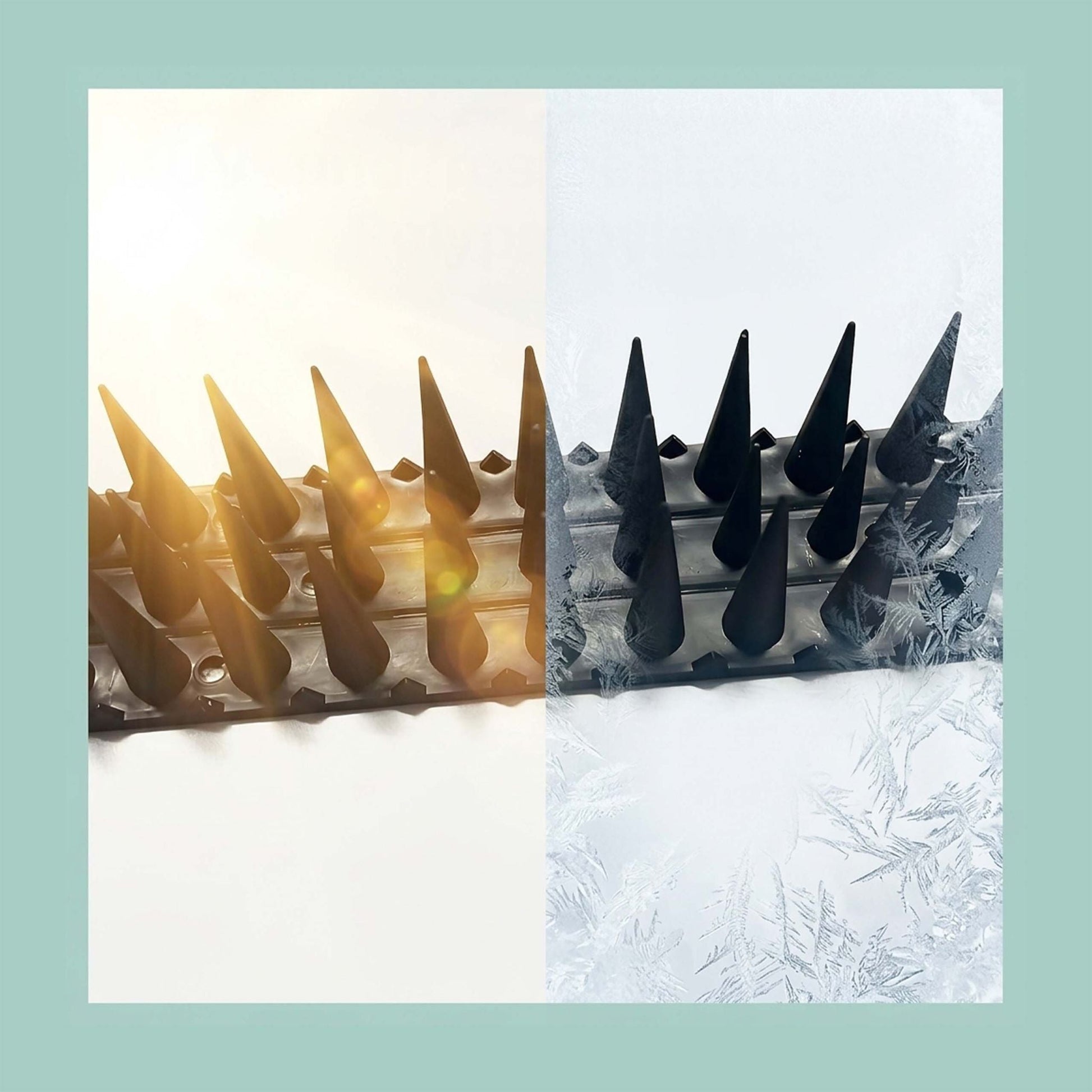Vogelabwehr Spikes 20er-Set Schwarz von Relaxdays
