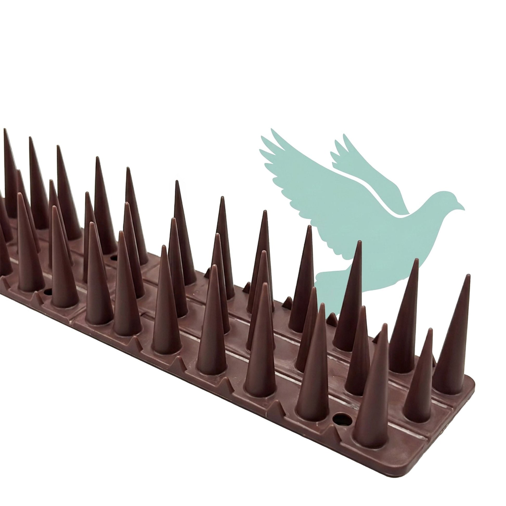 Vogelabwehr Spikes 20er-Set Dunkelbraun von Relaxdays