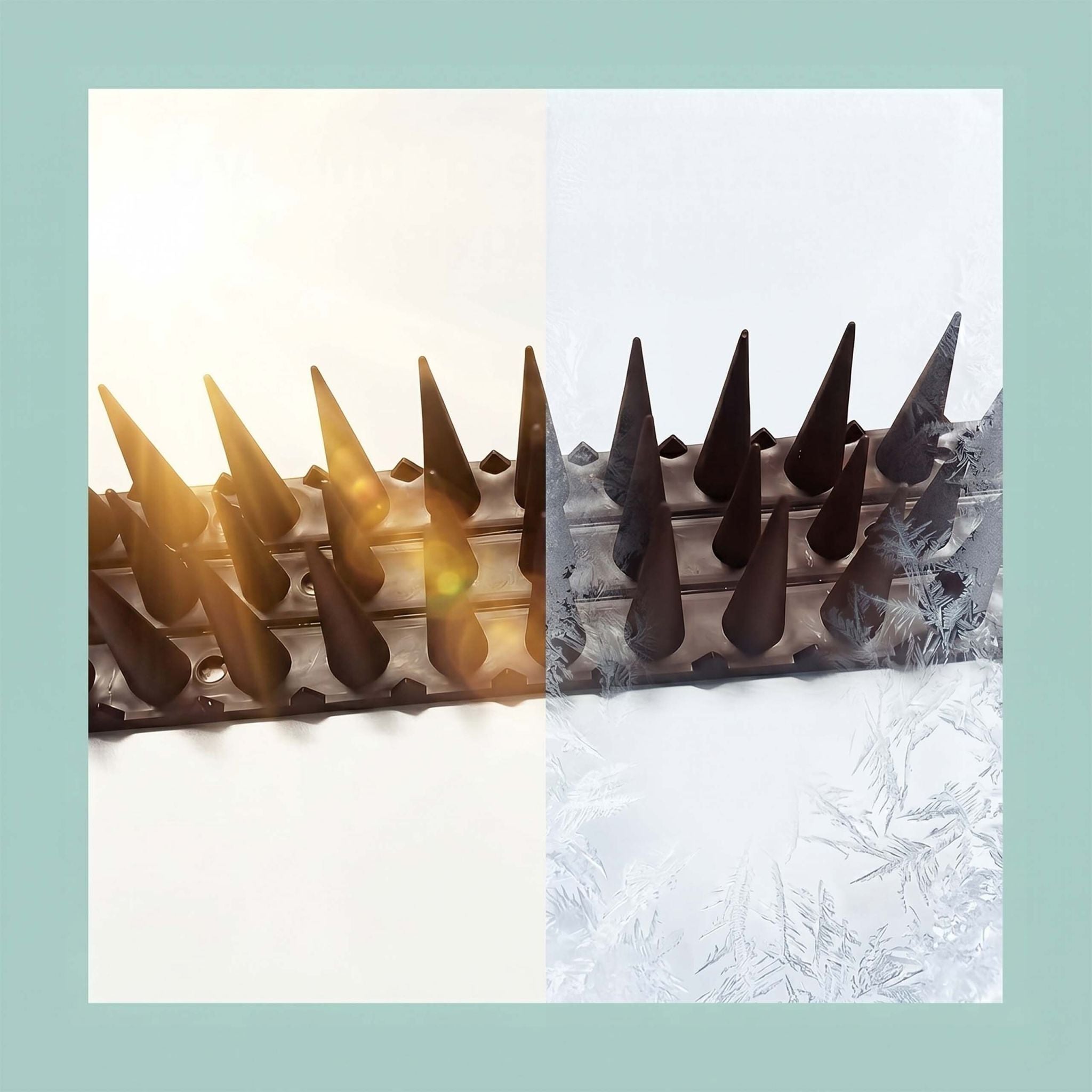 Vogelabwehr Spikes 20er-Set Dunkelbraun von Relaxdays