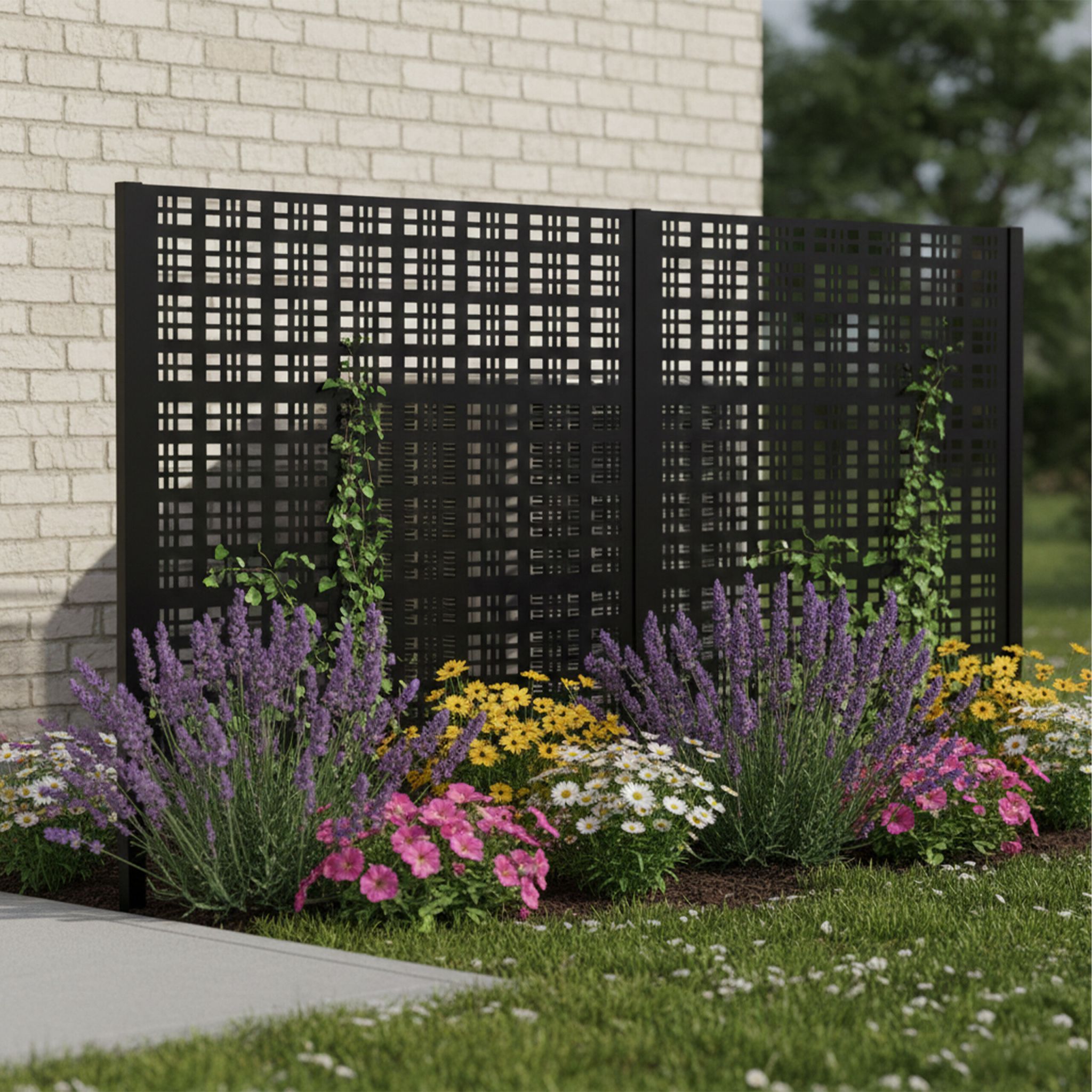 Mülltonnenverkleidung 120cm Höhe Schwarz von Relaxdays