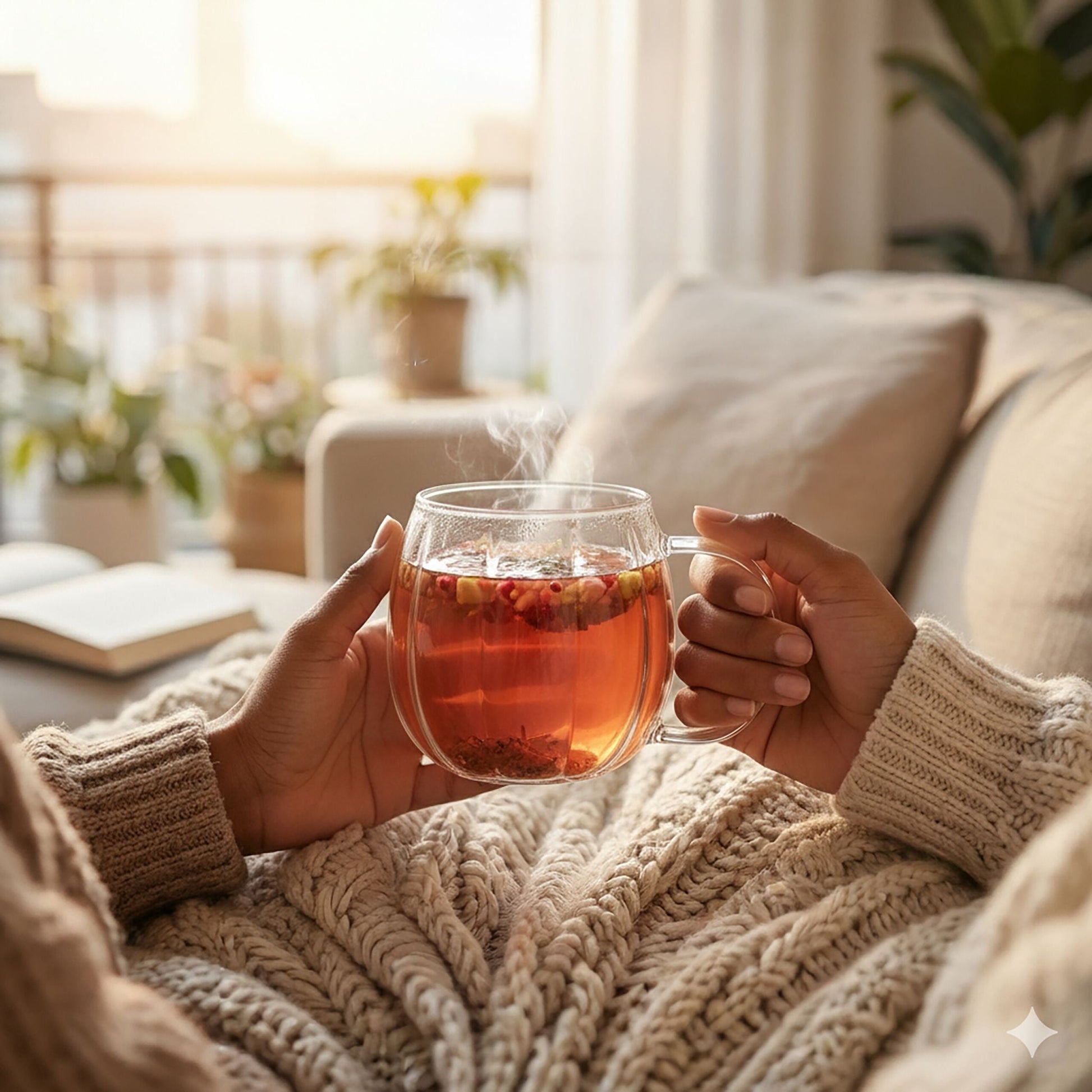 Gläser mit Henkel 6er-Set Transparent von Relaxdays