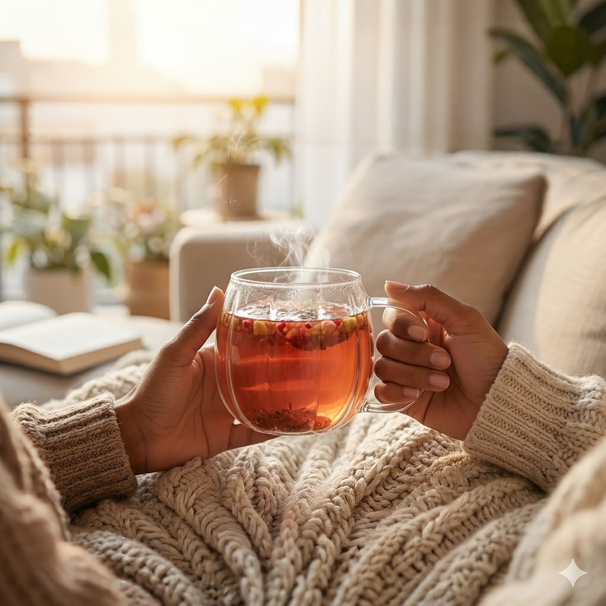 Gläser mit Henkel 6er-Set Transparent von Relaxdays