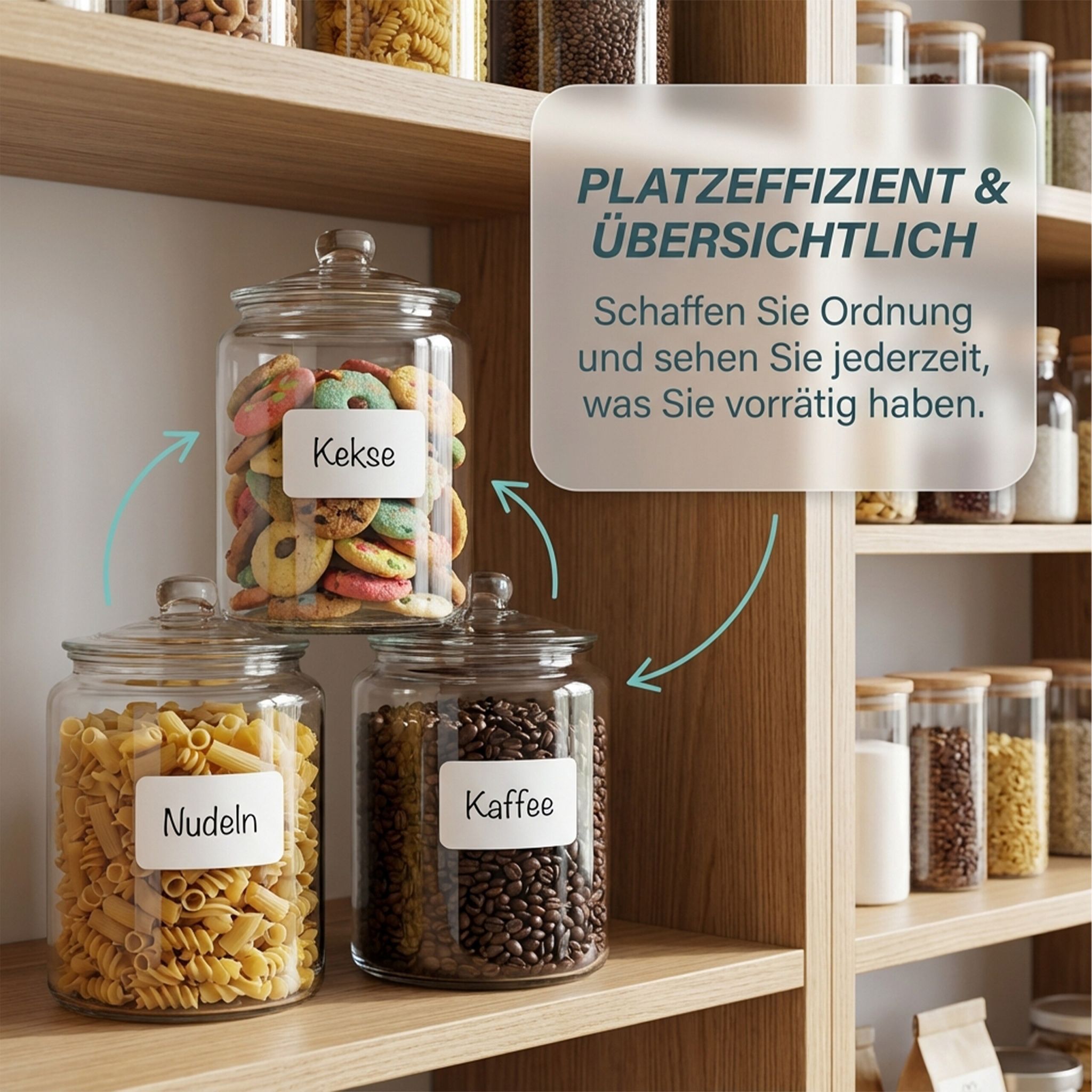 Vorratsglas mit Deckel Transparent von Relaxdays