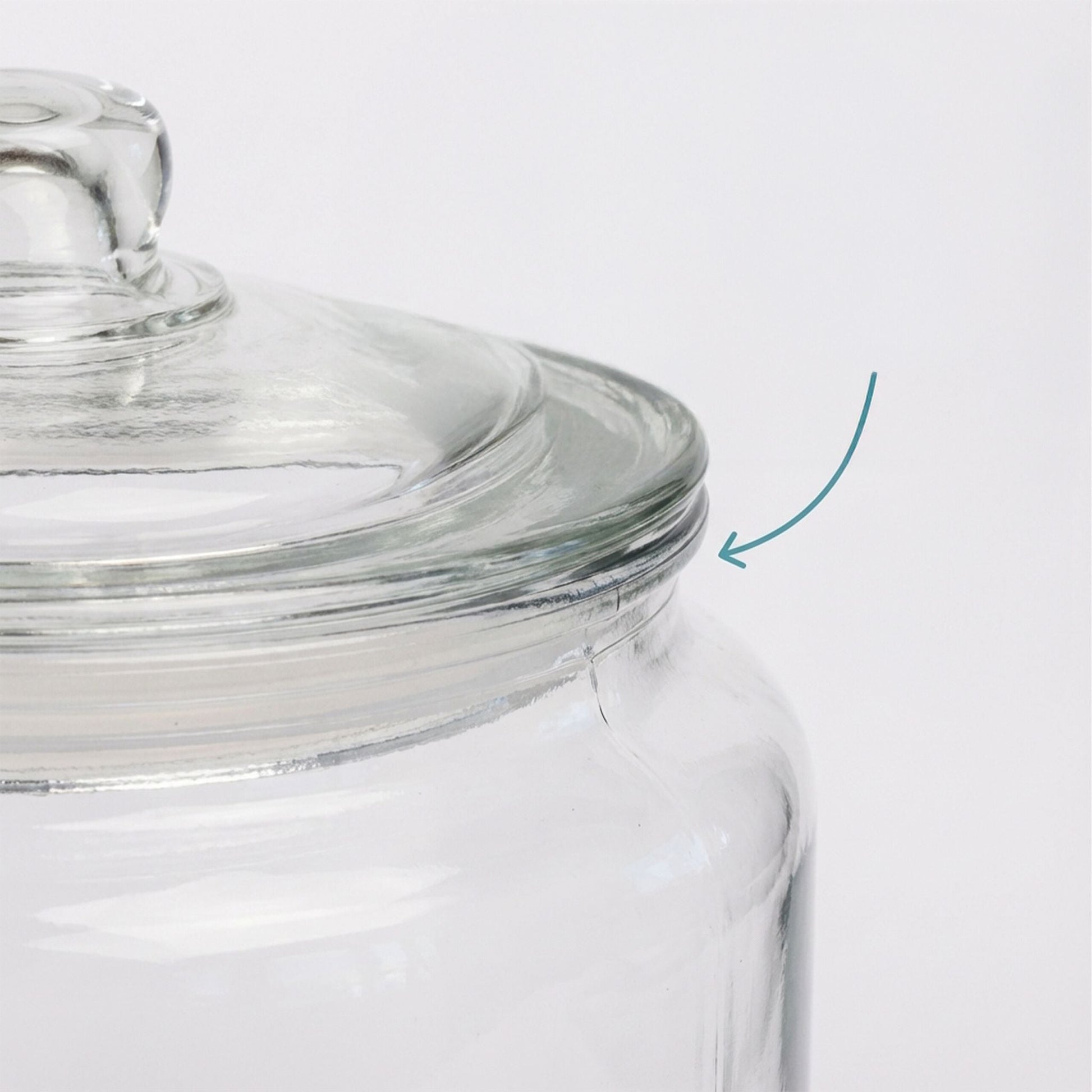 Vorratsglas mit Deckel Transparent von Relaxdays