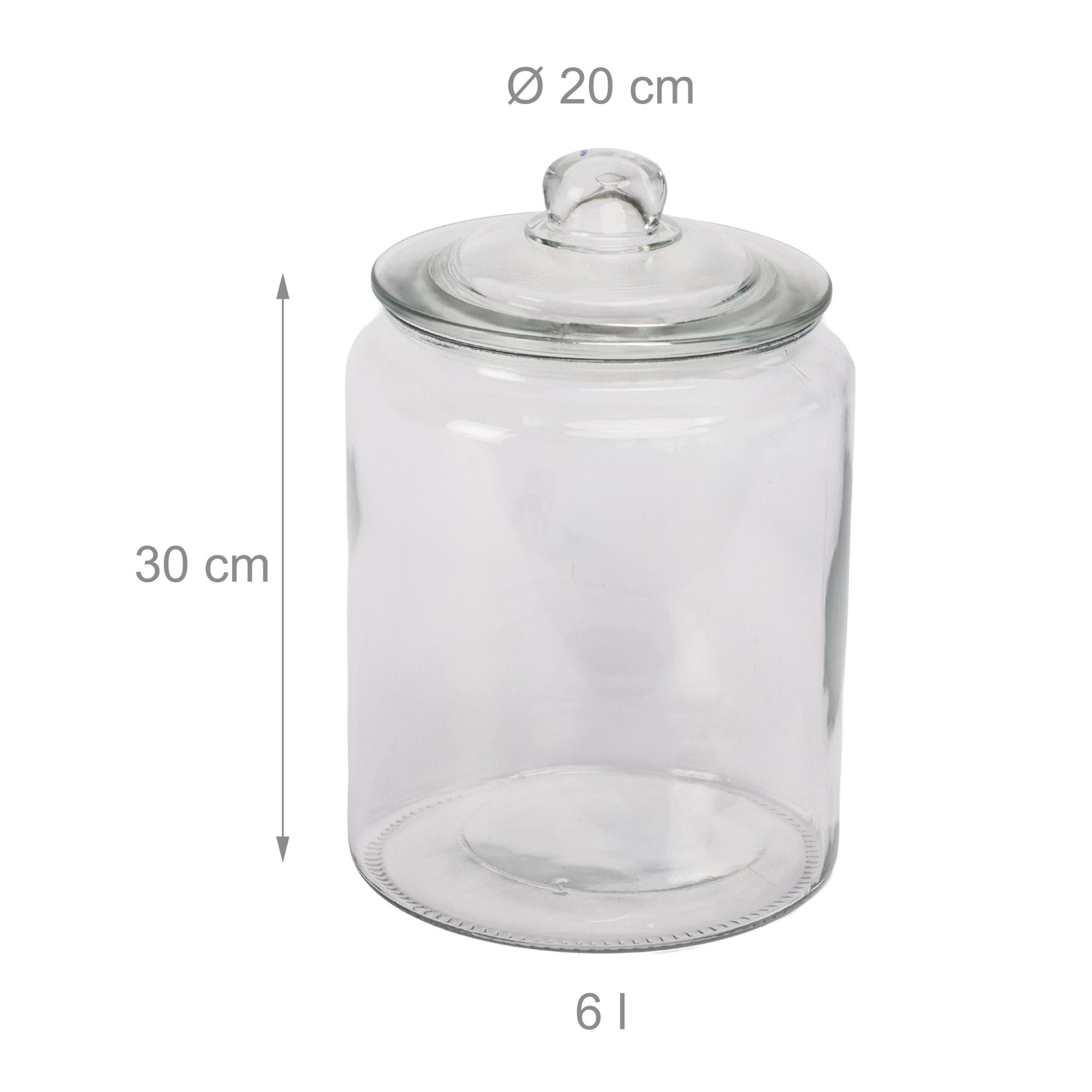 Vorratsglas mit Deckel Transparent