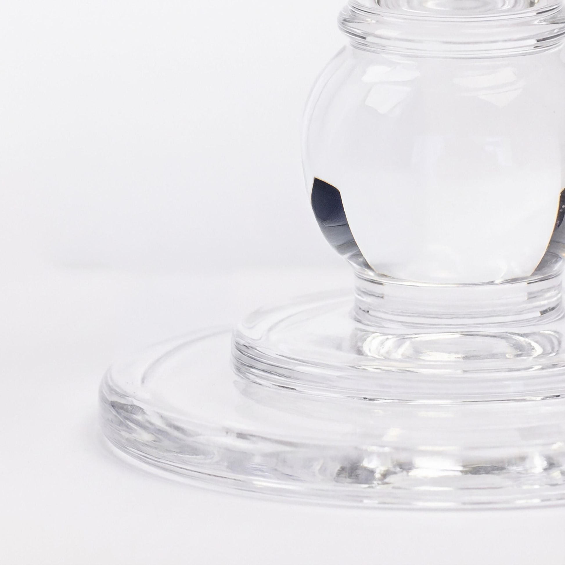 Kerzenhalter Glas 2er-Set Transparent von Relaxdays