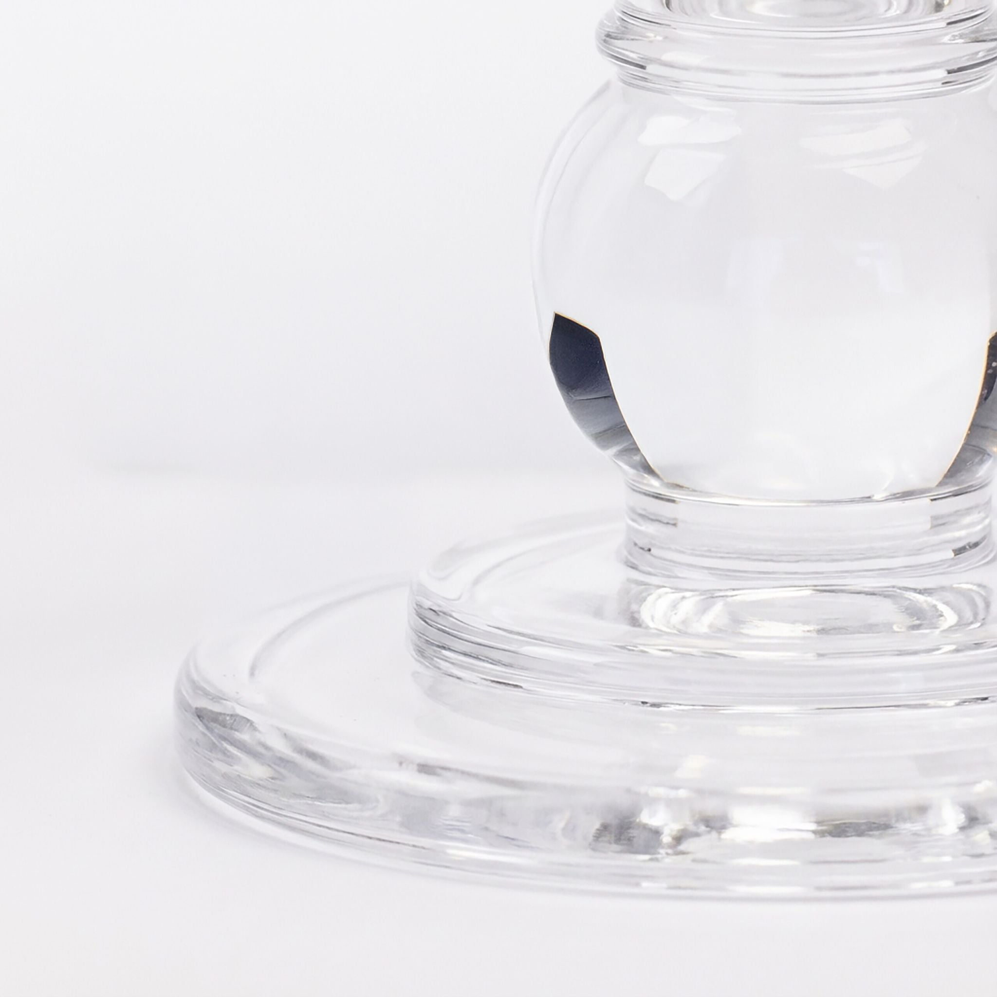 Kerzenhalter Glas 2er-Set Transparent von Relaxdays