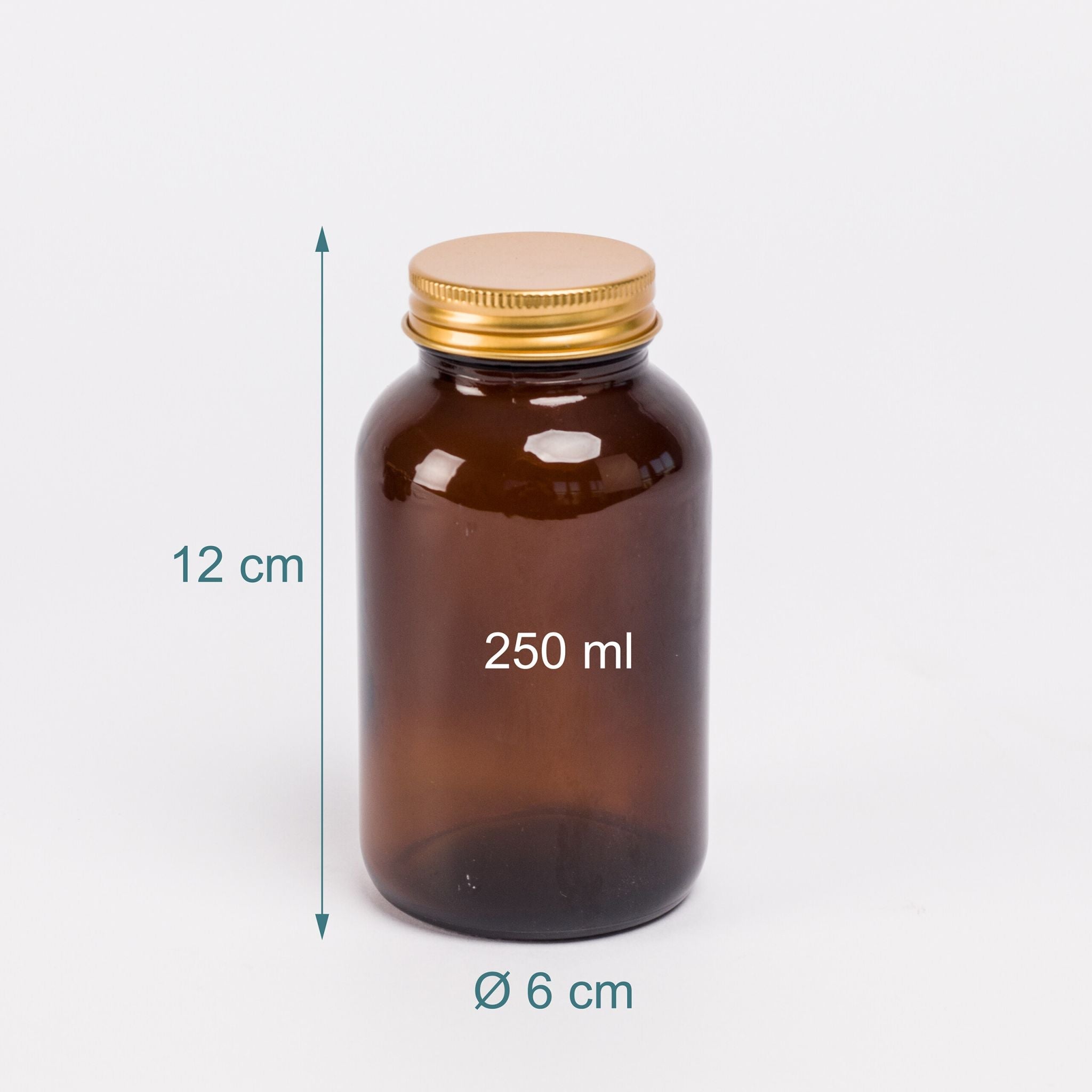 Braungläser 5er-Set 250ml Braun-Gold von Relaxdays