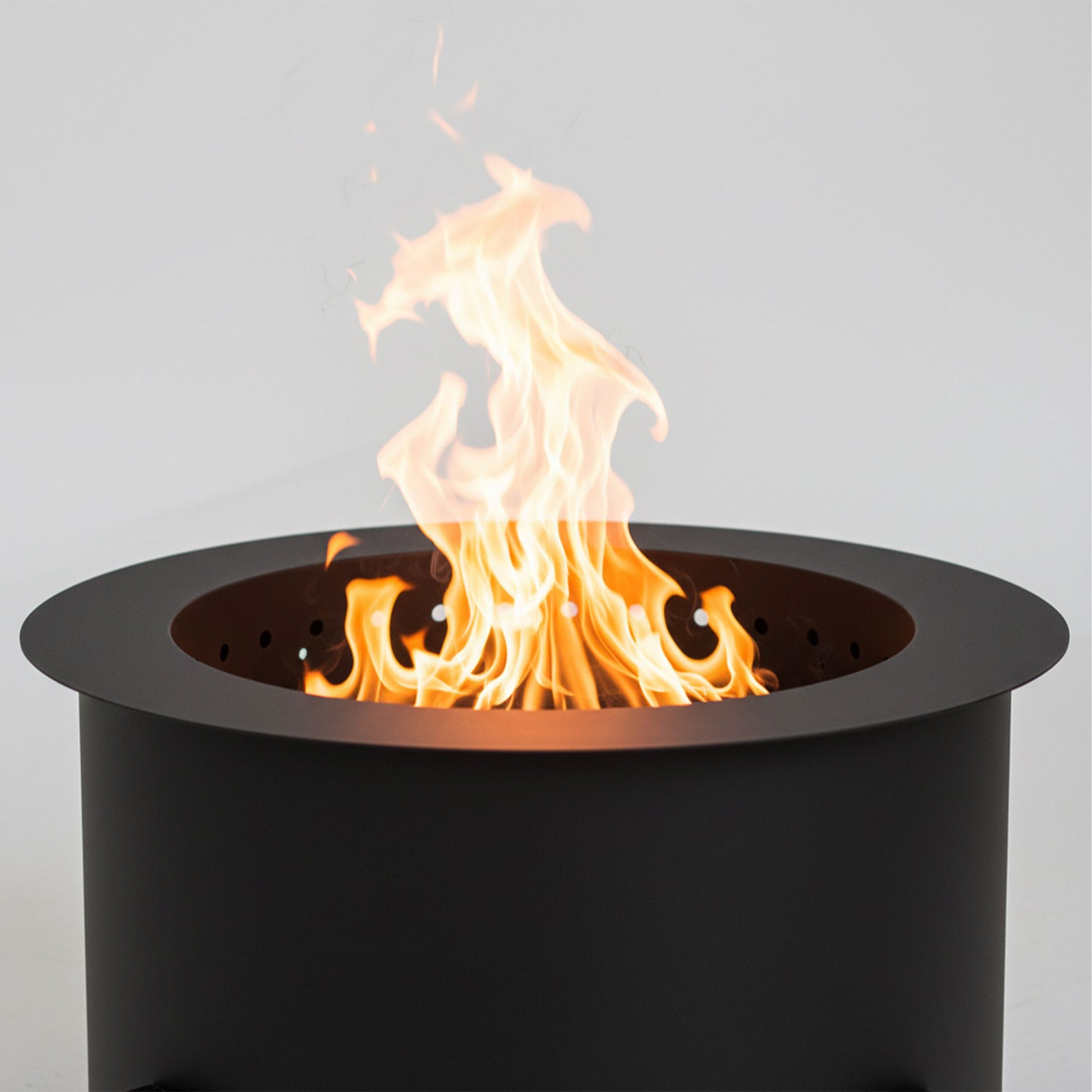 Feuerschale ohne Rauch Ø 56cm Schwarz von Relaxdays