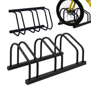 Fahrradständer für Boden und Wandmontage Schwarz von Relaxdays