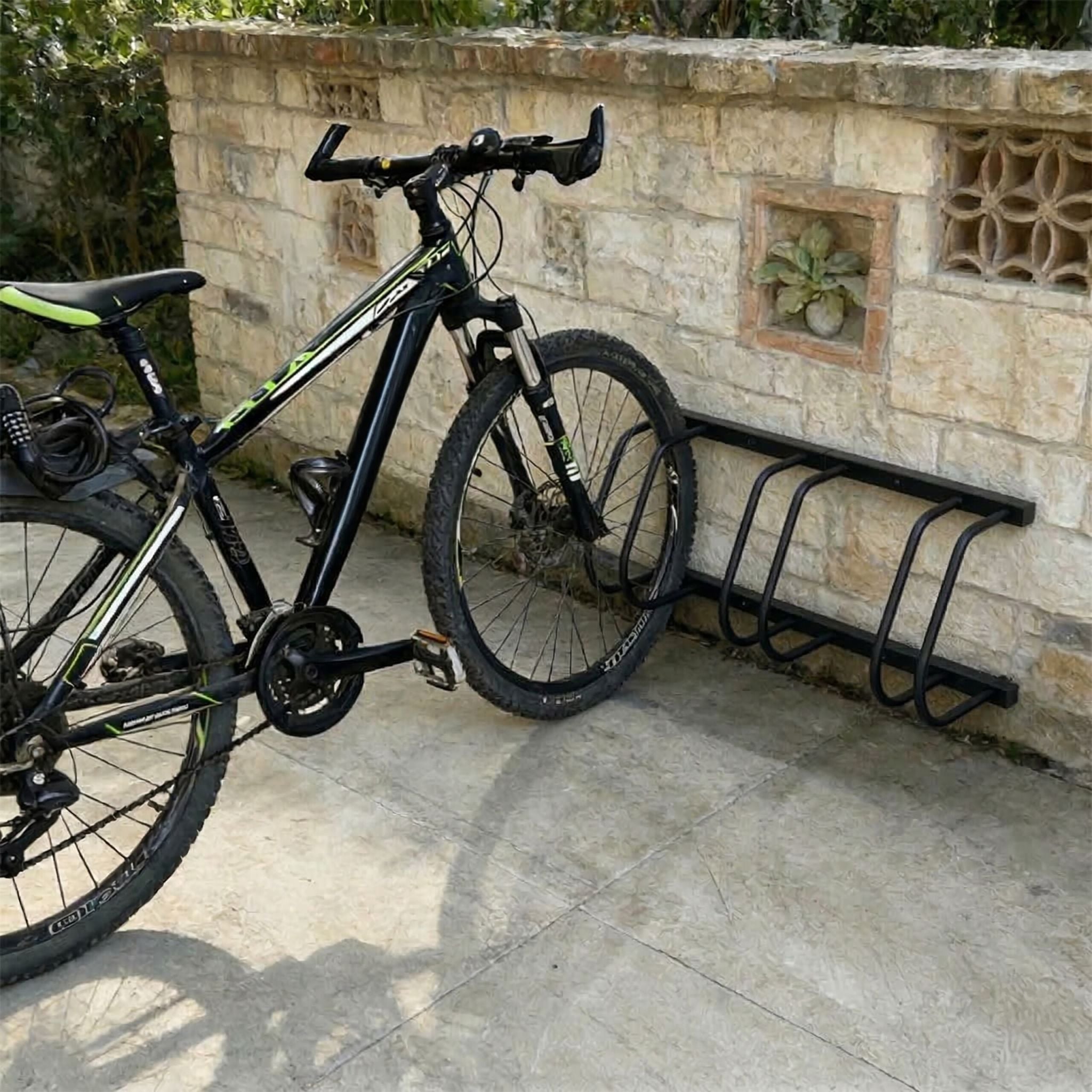 Fahrradständer für Boden und Wandmontage Schwarz von Relaxdays