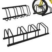 Fahrradständer für Boden und Wandmontage Schwarz von Relaxdays