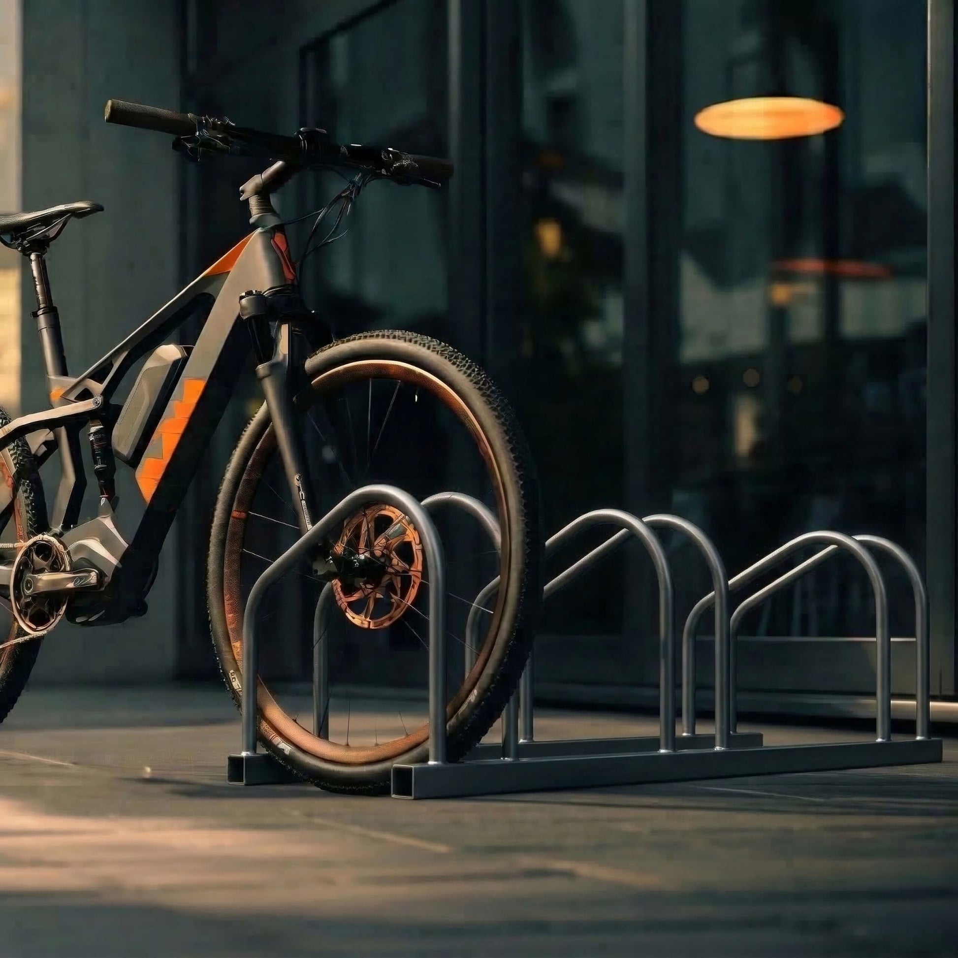 Fahrradständer für Boden und Wandmontage Anthrazit von Relaxdays