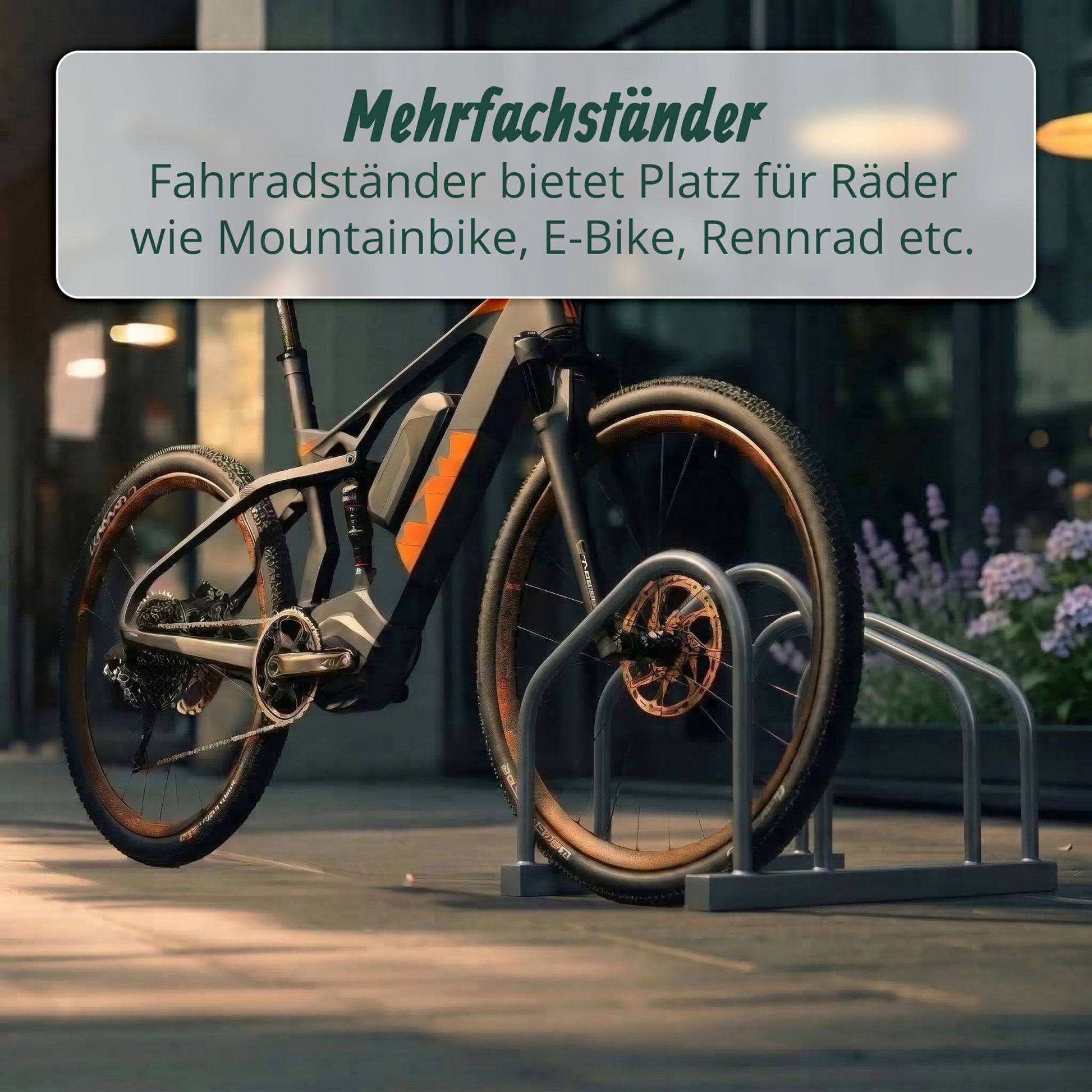 Fahrradständer für Boden und Wandmontage Anthrazit von Relaxdays