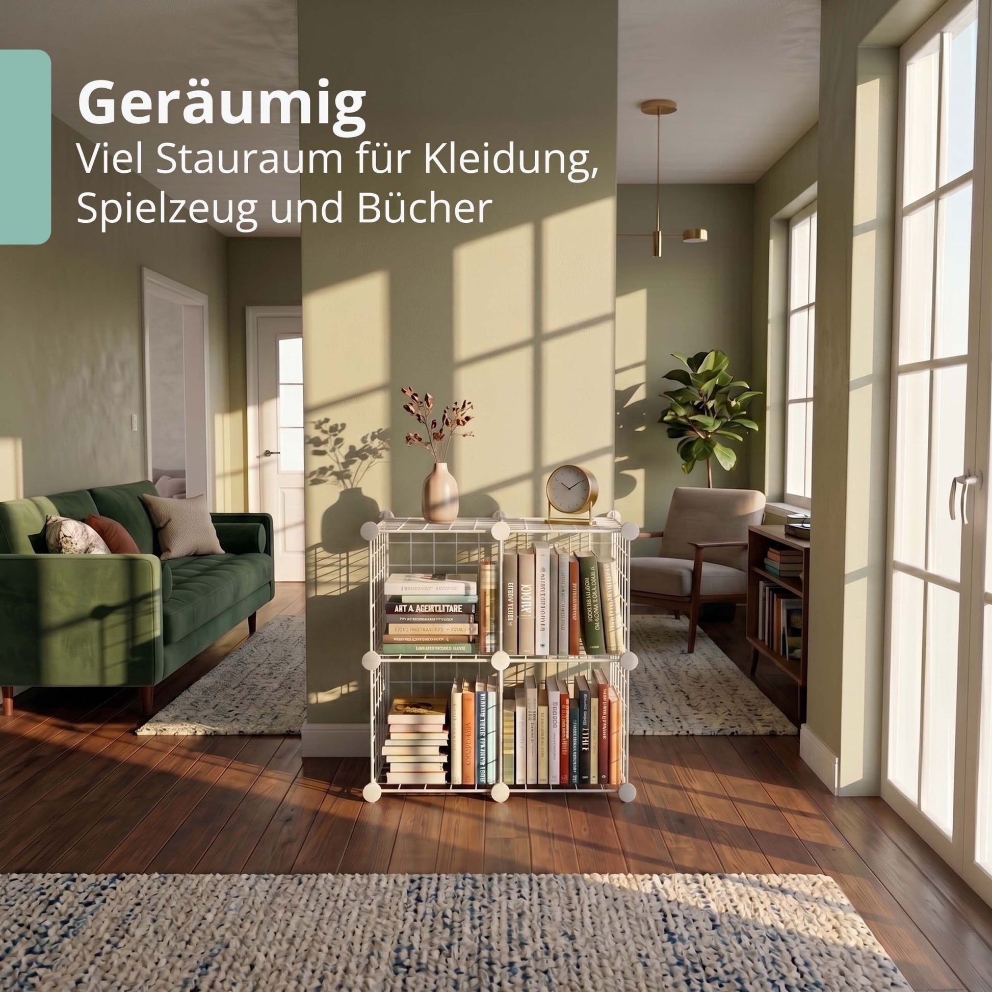 Steckregal Würfel Set Weiss von Relaxdays