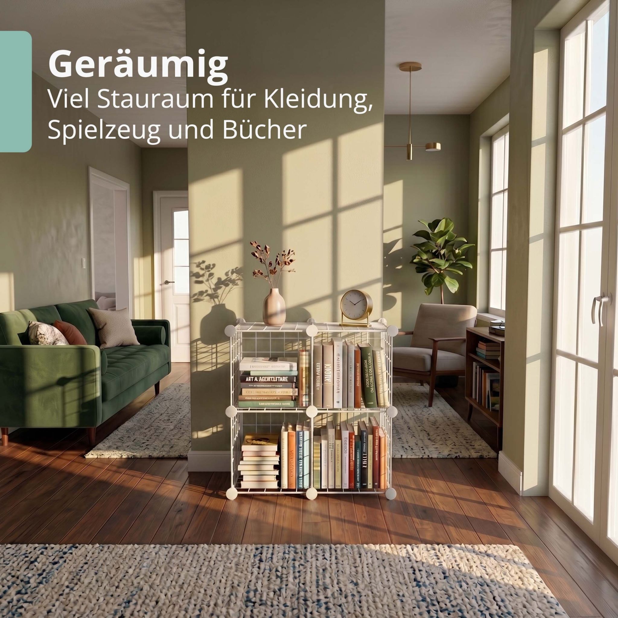 Steckregal Würfel Set Weiss von Relaxdays
