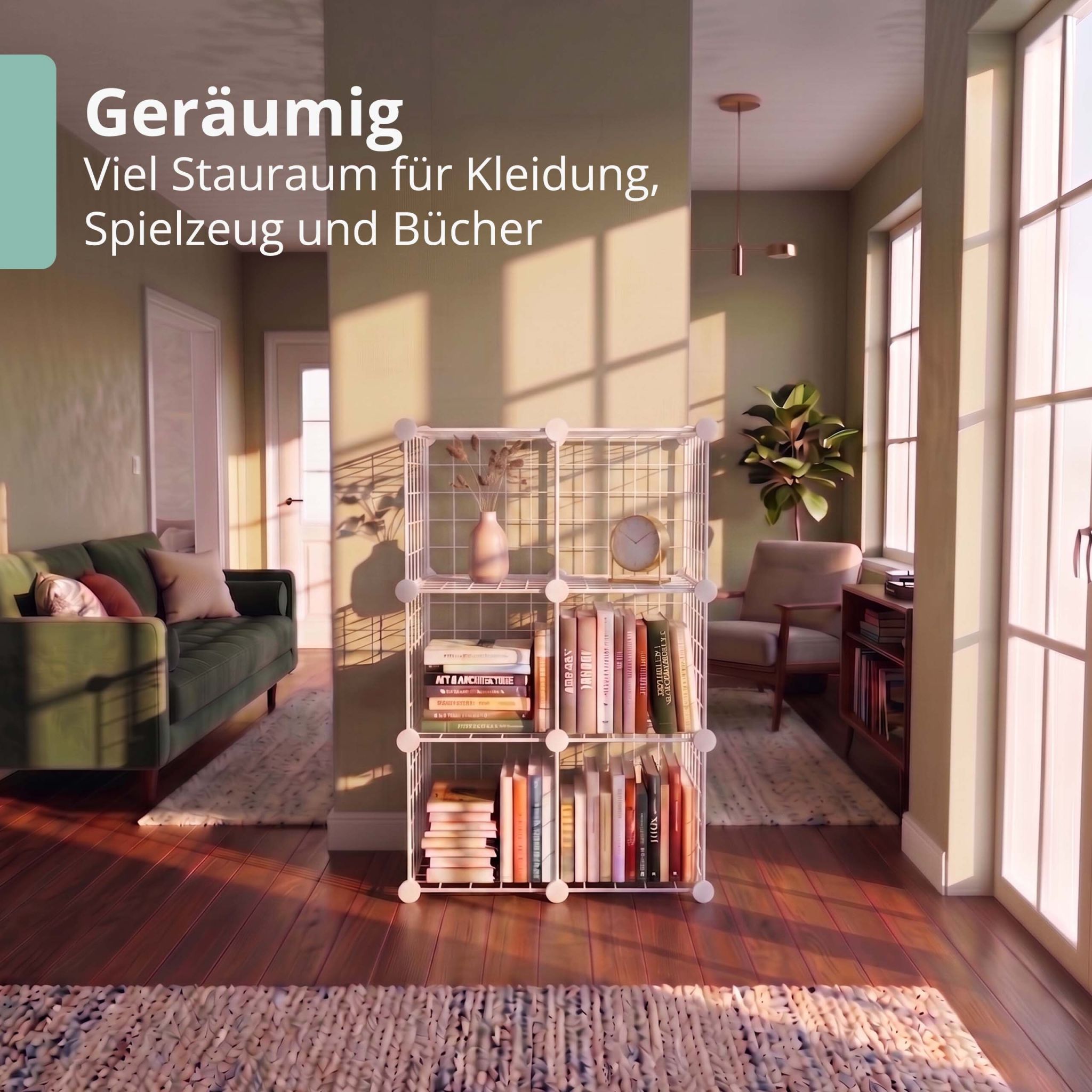 Steckregal Würfel Set Weiss von Relaxdays