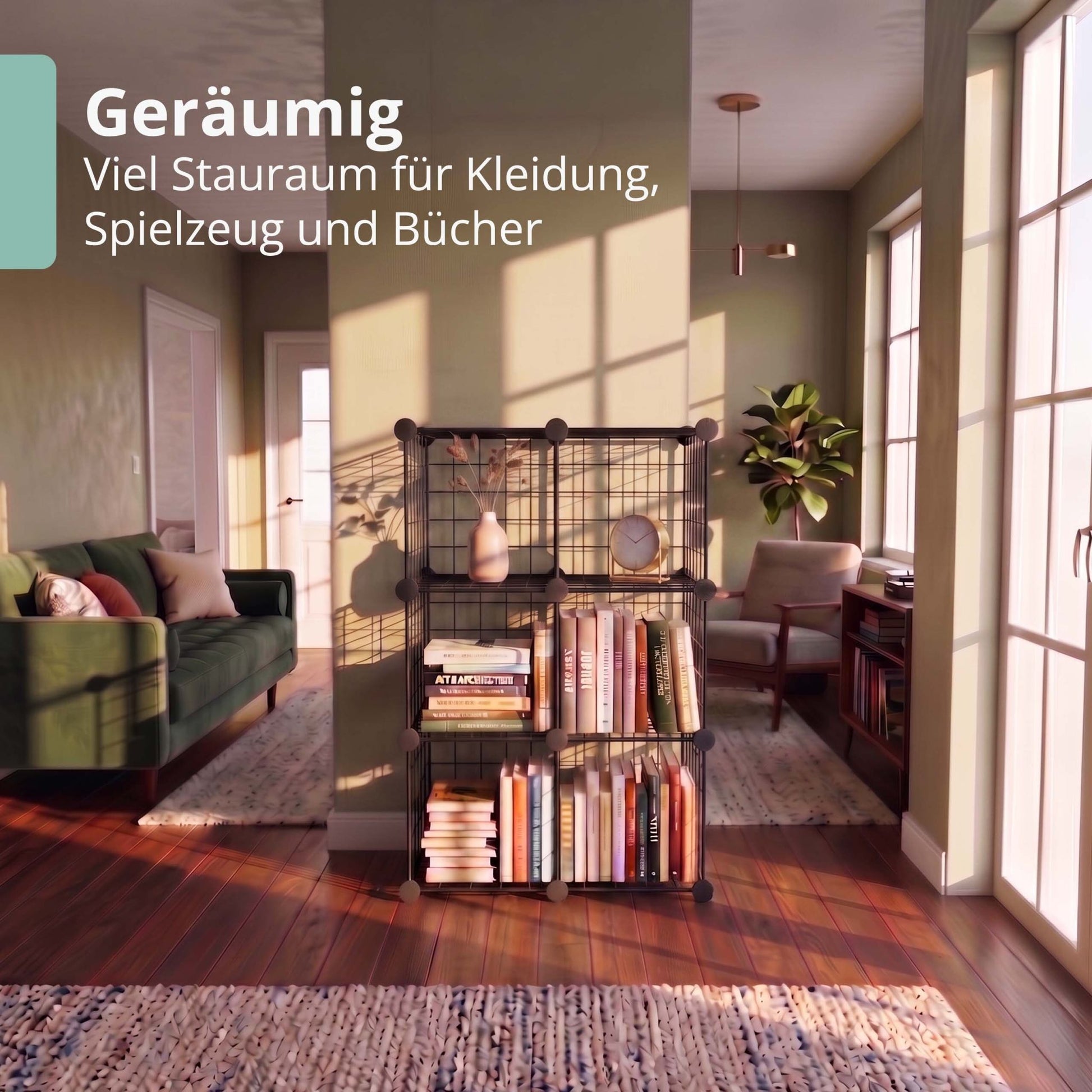 Steckregal Würfel Set Schwarz von Relaxdays
