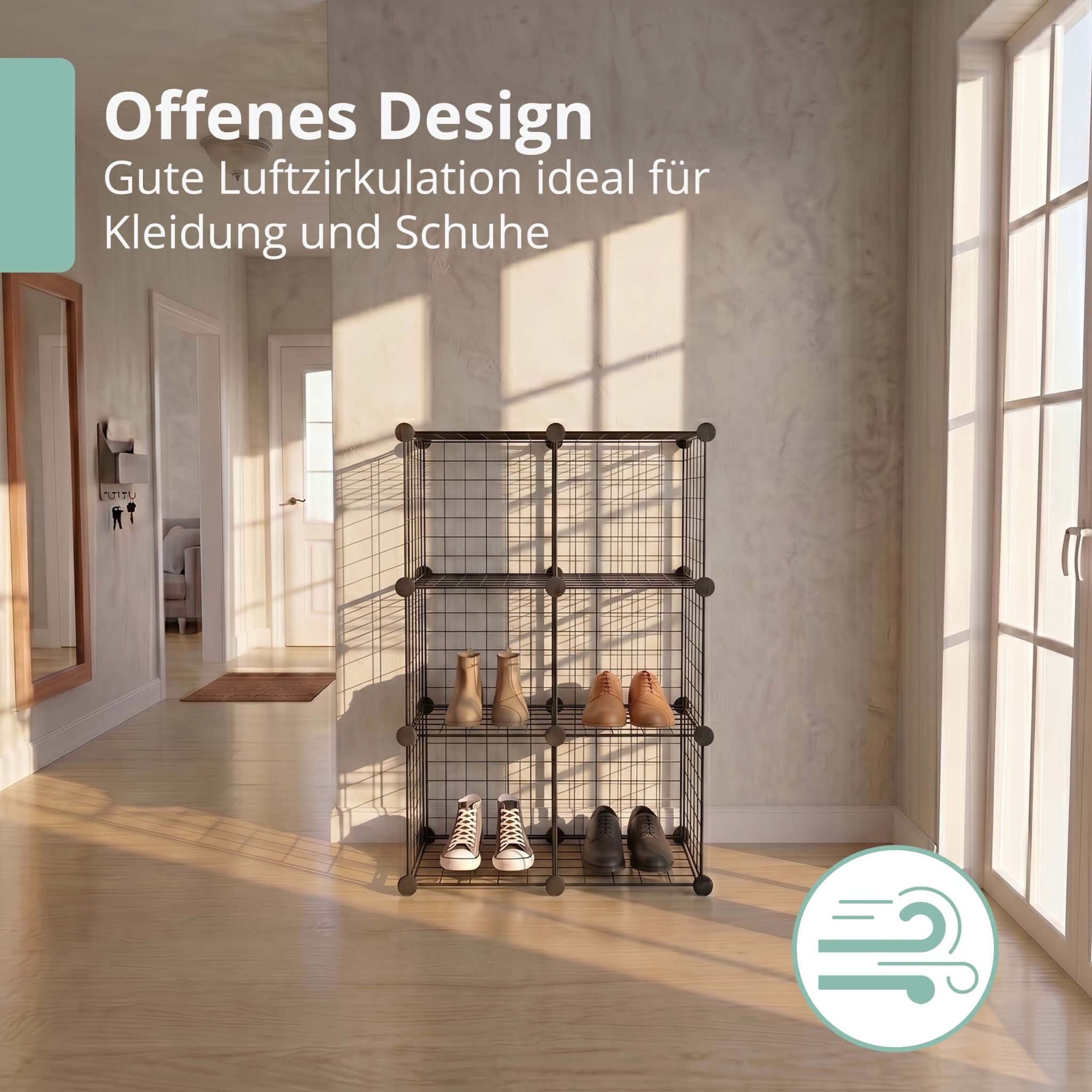 Steckregal Würfel Set Schwarz von Relaxdays