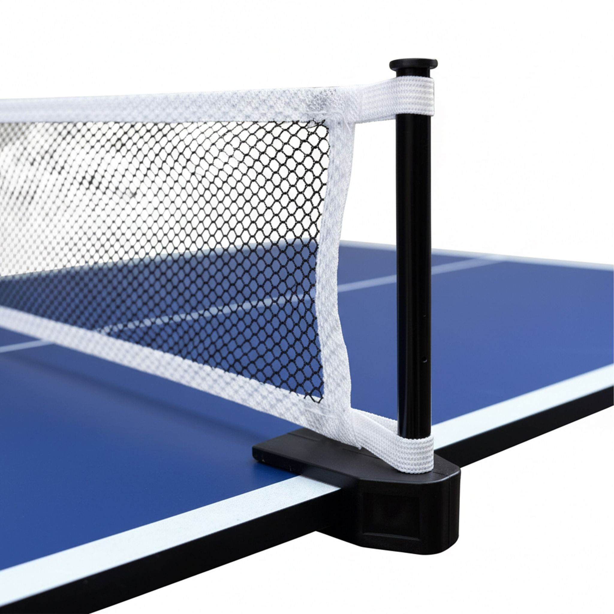 Mini Tischtennisplatte mit Zubehör Weiss-Blau-Schwarz von Relaxdays