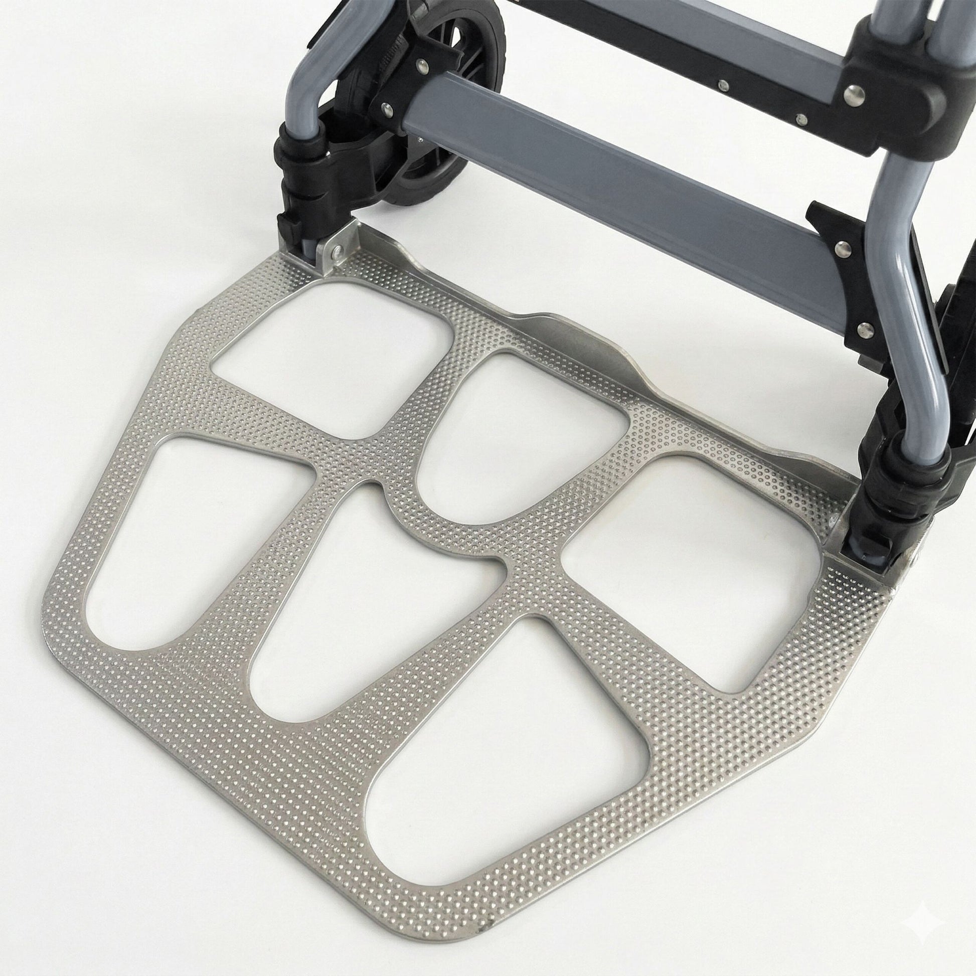 Sackkarre klappbar bis 120 kg Schwarz-Silber-Grau von Relaxdays