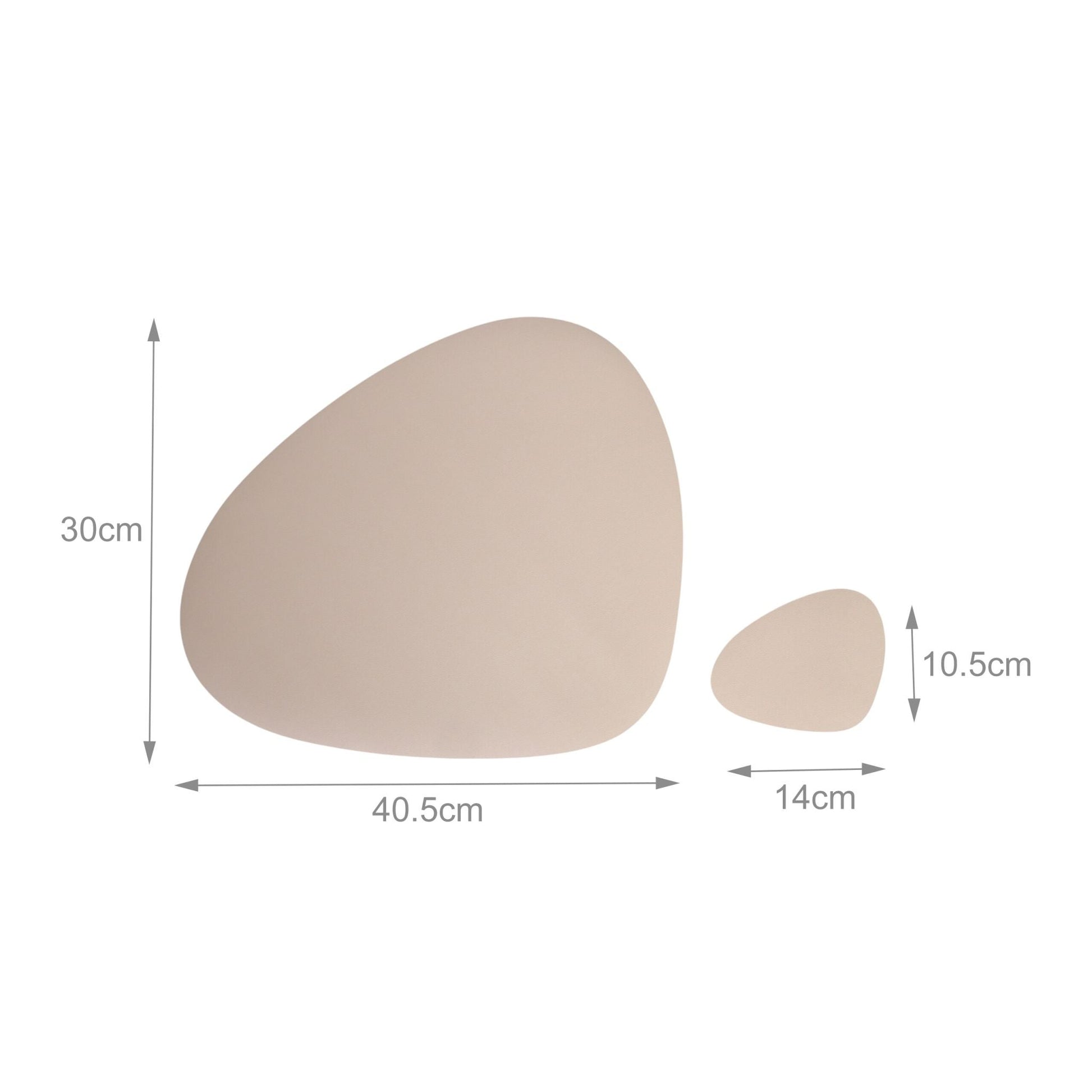 Platzdeckchen mit Untersetzern 6er-Set Beige-Grau von Relaxdays