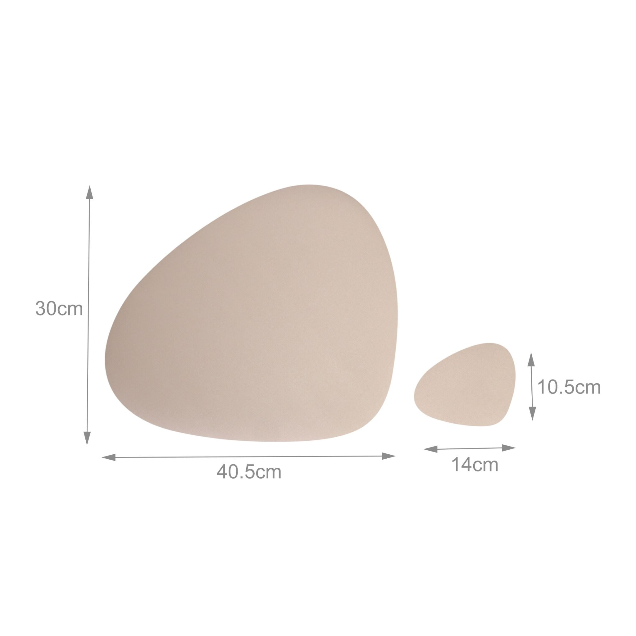 Platzdeckchen mit Untersetzern 6er-Set Beige-Grau von Relaxdays